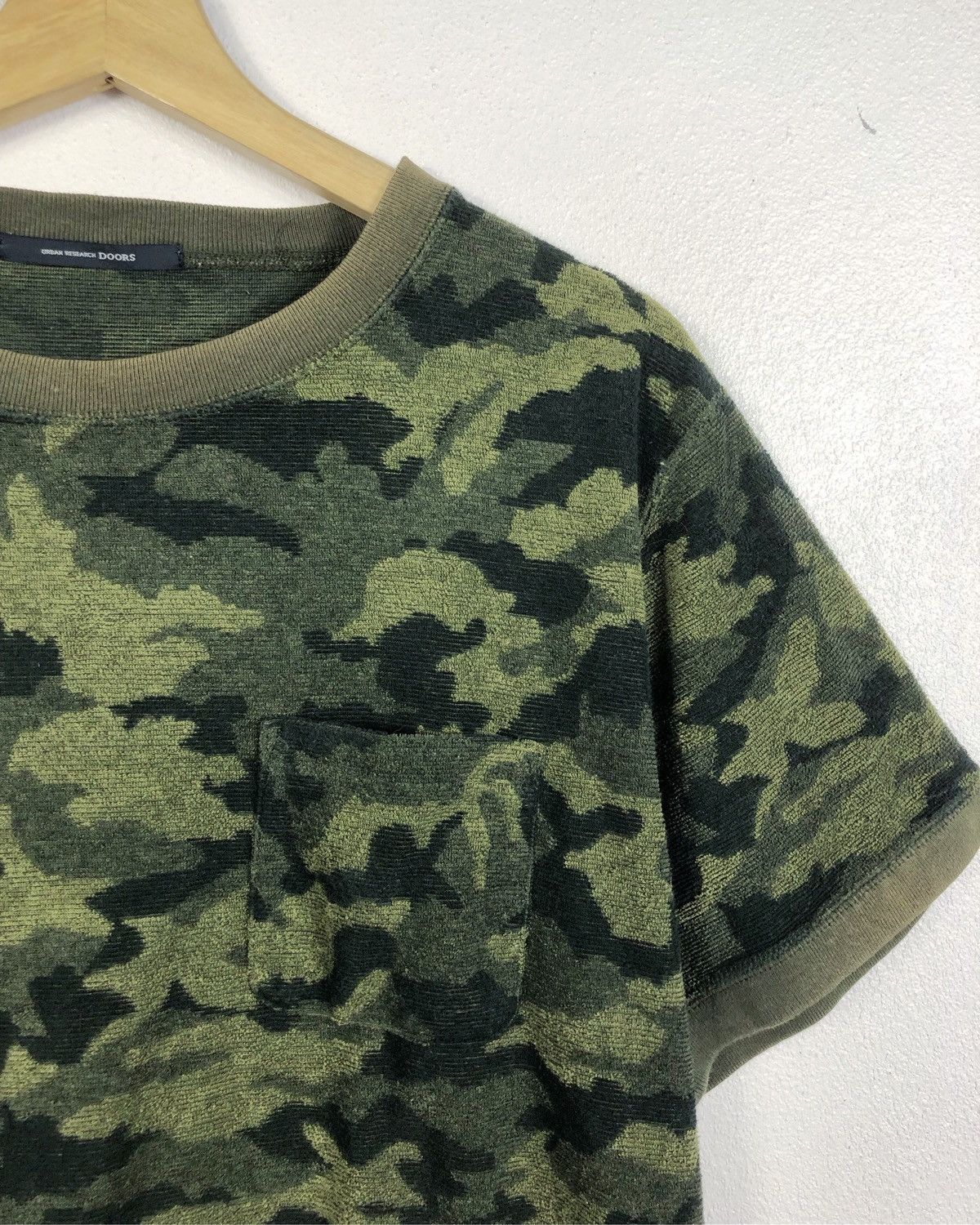 Japanese Brand × URBAN RESEARCH DOORS Rare Urban Research Doors Camo Fleece Tee Size US M / EU 48-50 / 2 - 3 Thumbnail