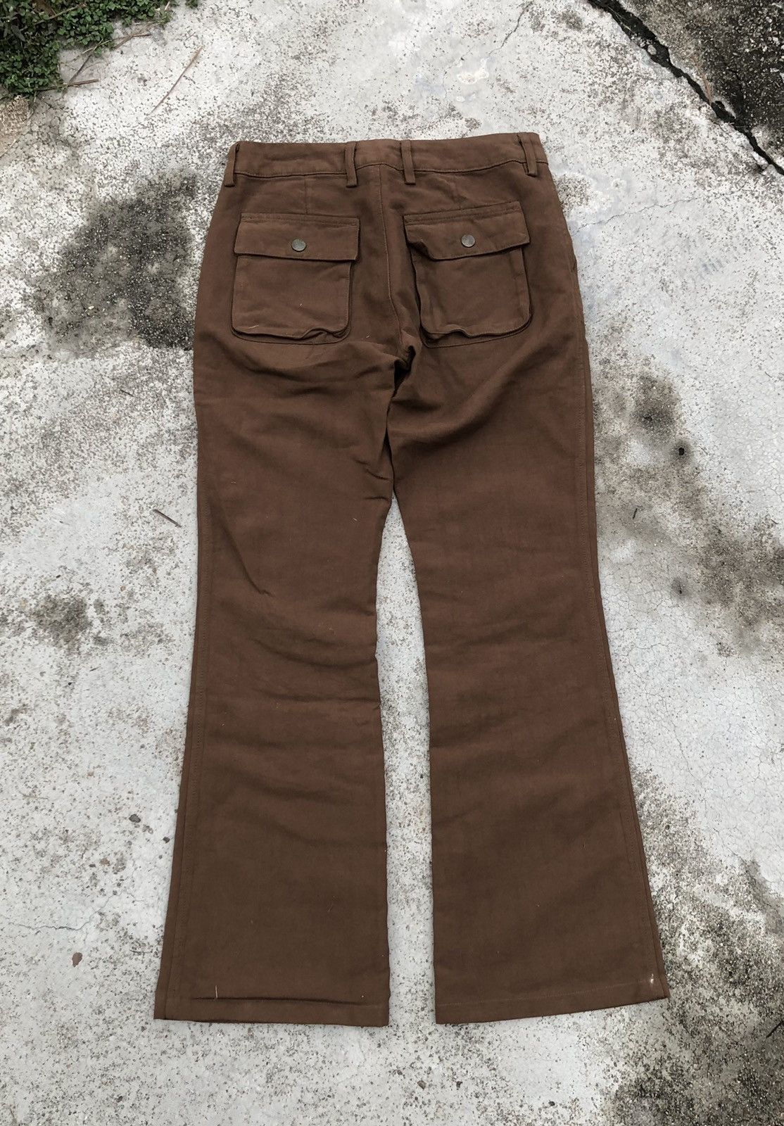 Japanese Brand FLARED ET BOITE PANT BY BLUEWAY JAPAN Size 27" / US 4 / IT 40 - 2 Thumbnail