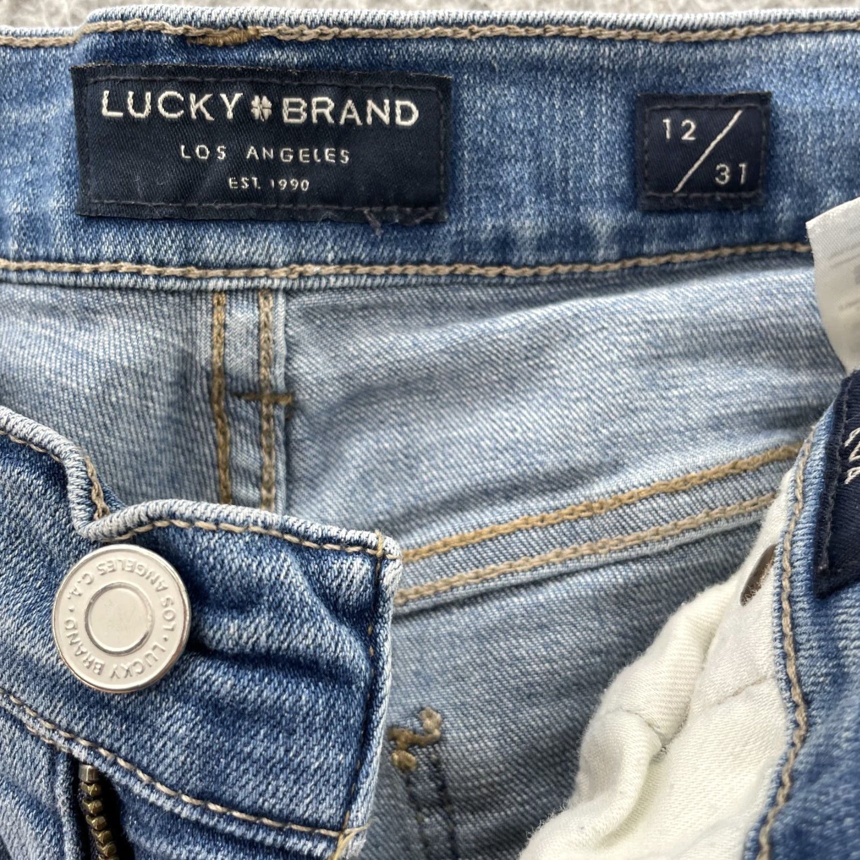 Lucky Brand Lucky Brand Jeans Women's 12/31 Mid Rise Crop Ava Denim Classic Comfort 90s Blue Size 34" / US 12 / IT 48 - 7 Thumbnail