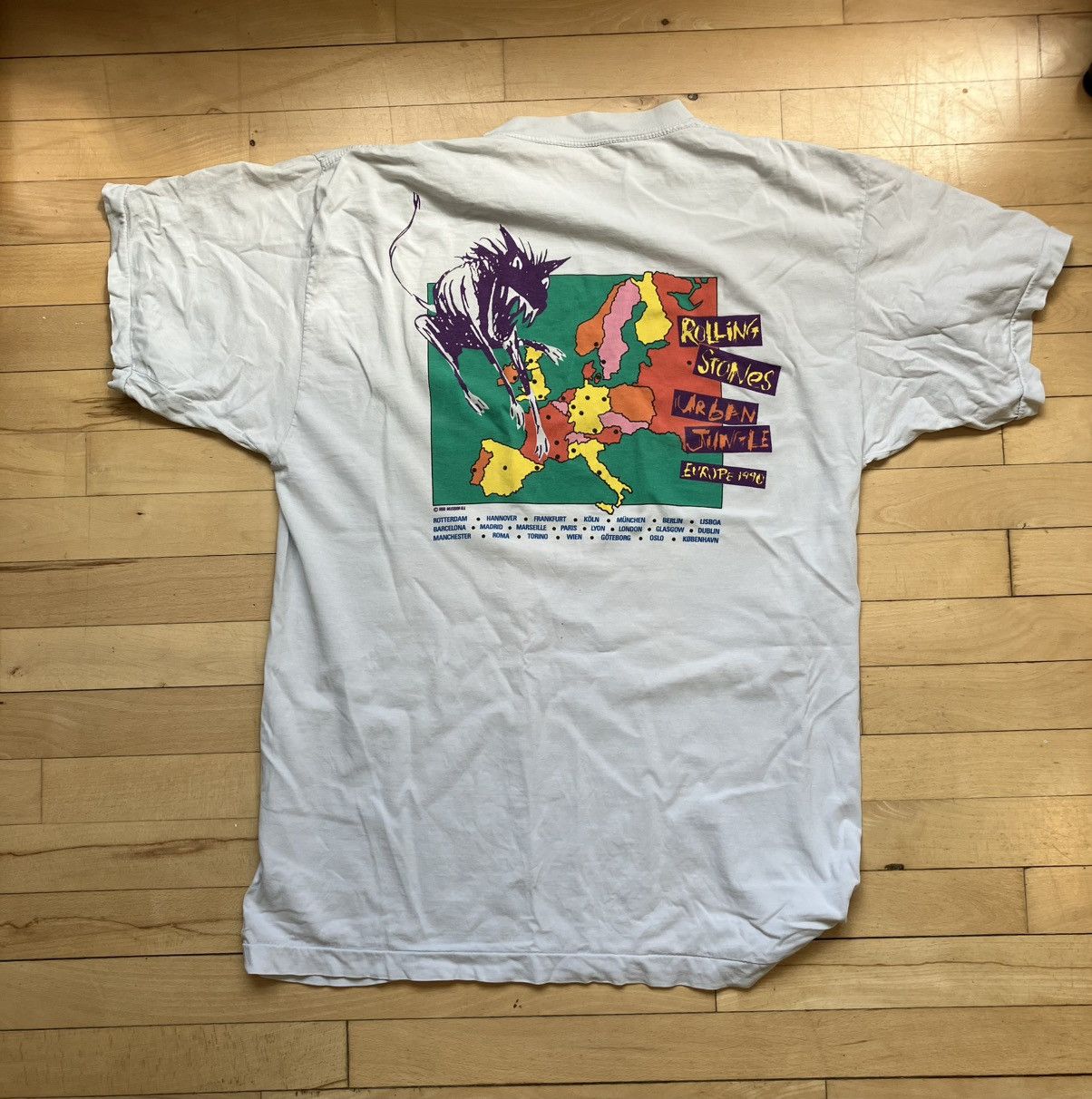 Band Tees × The Rolling Stones × Vintage Rolling Stones 1990 European tour Size US XL / EU 56 / 4 - 2 Thumbnail