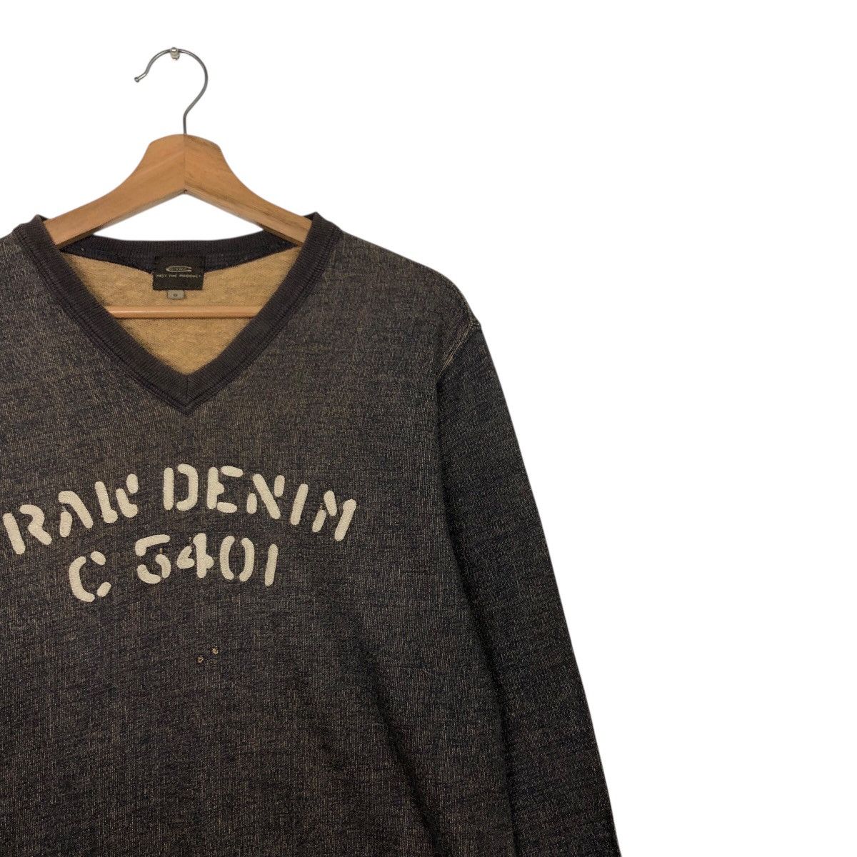 G-Star 📌Vintage Sweatshirt Indigo Design G-Star Raw Denim Big Logo Size US S / EU 44-46 / 1 - 7 Thumbnail