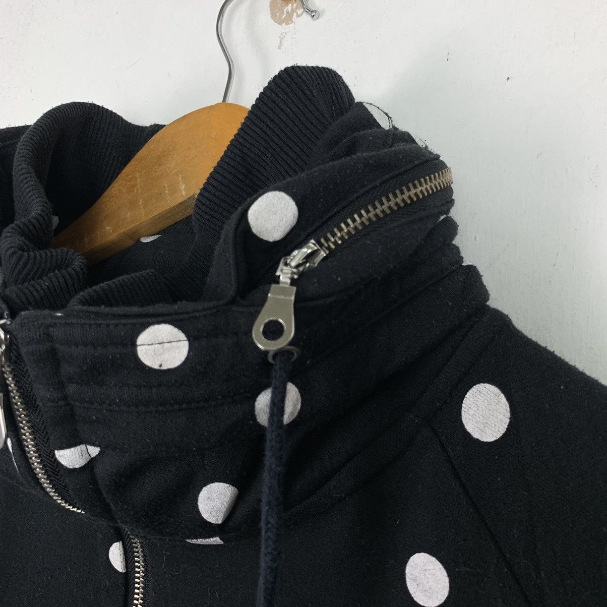 Japanese Brand Vintage polka dot zip up hoodie Size L / US 10 / IT 46 - 13 Thumbnail
