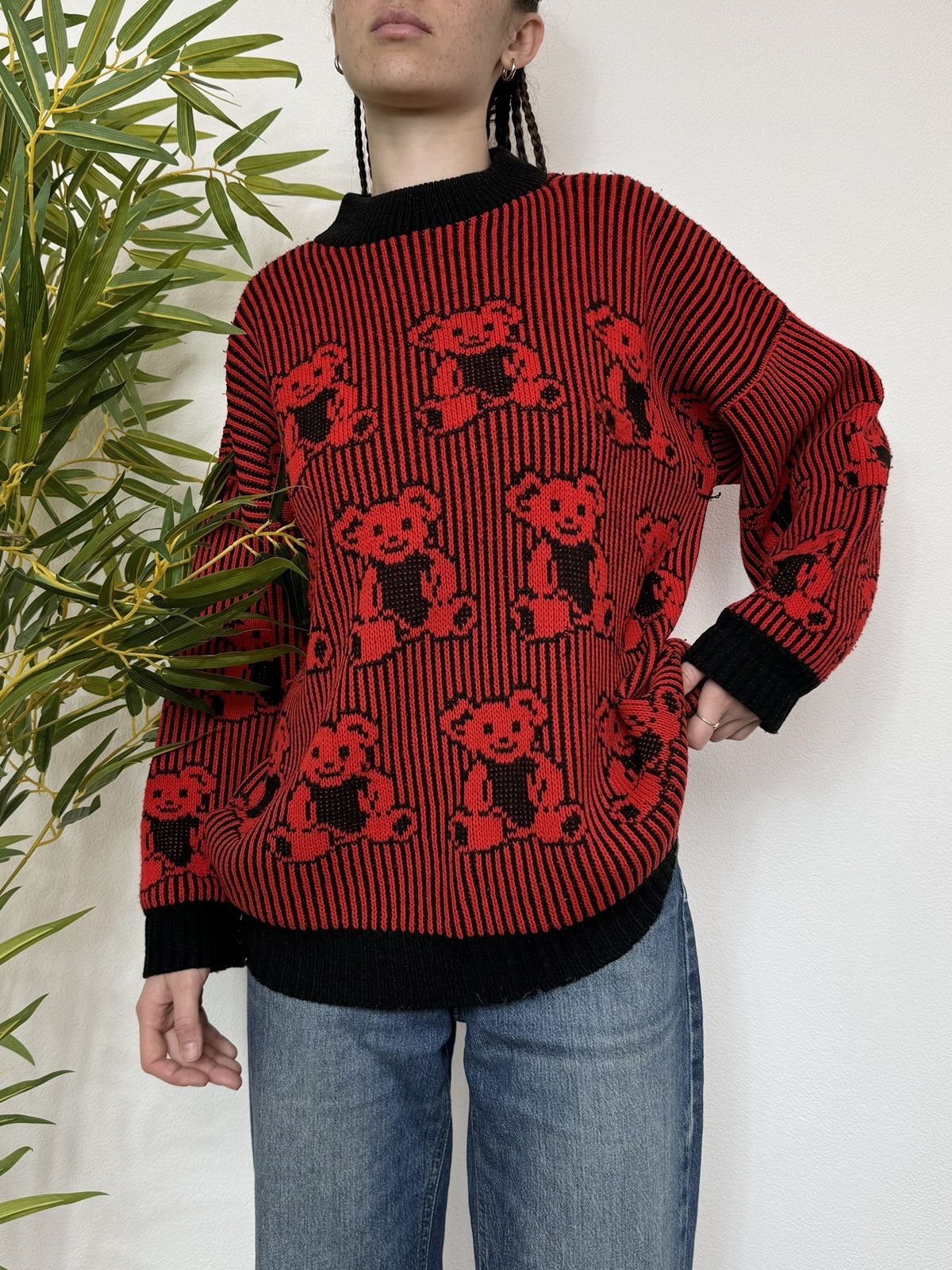Vintage VINTAGE CUTE BEAR ADELE KNITTED BOXY SWEATER Size US S / EU 44-46 / 1 - 1 Thumbnail