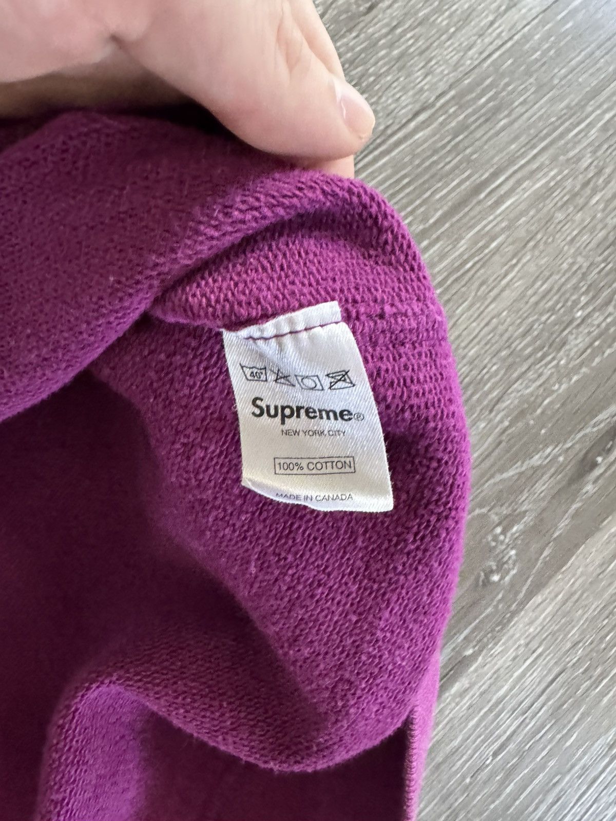 Supreme Supreme Magenta Screenprint Box Logo Crewneck 2007 Size US L / EU 52-54 / 3 - 6 Thumbnail