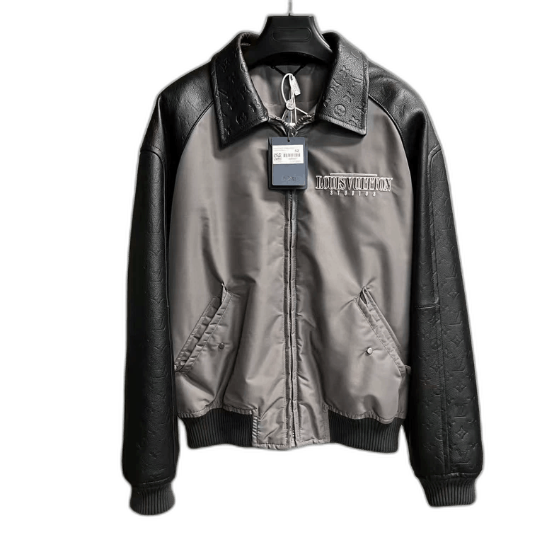 Louis Vuitton ダークグレー ジャケット Louis Vuitton Grey Monogram Track Jacket – Savonches