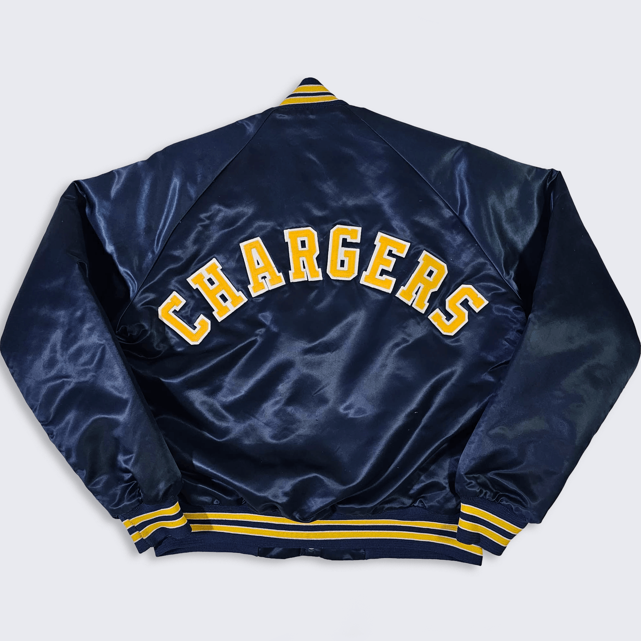 NFL San Diego Chargers Vintage 80s Chalk Line Bomber Jacket Size US M / EU 48-50 / 2 - 1 Thumbnail