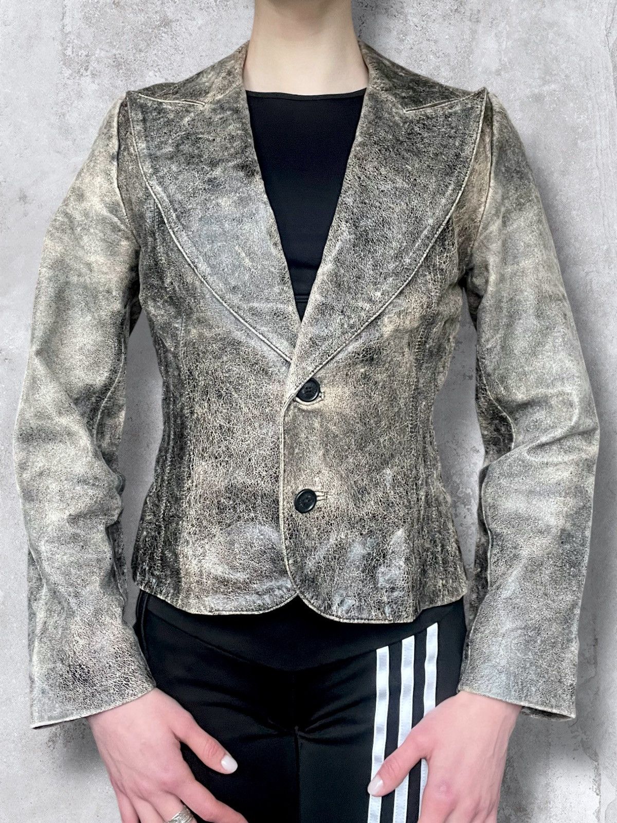 Other Blazer Leather Jacket Vintage indie sleaze Archive Size M / US 6-8 / IT 42-44 - 1 Thumbnail