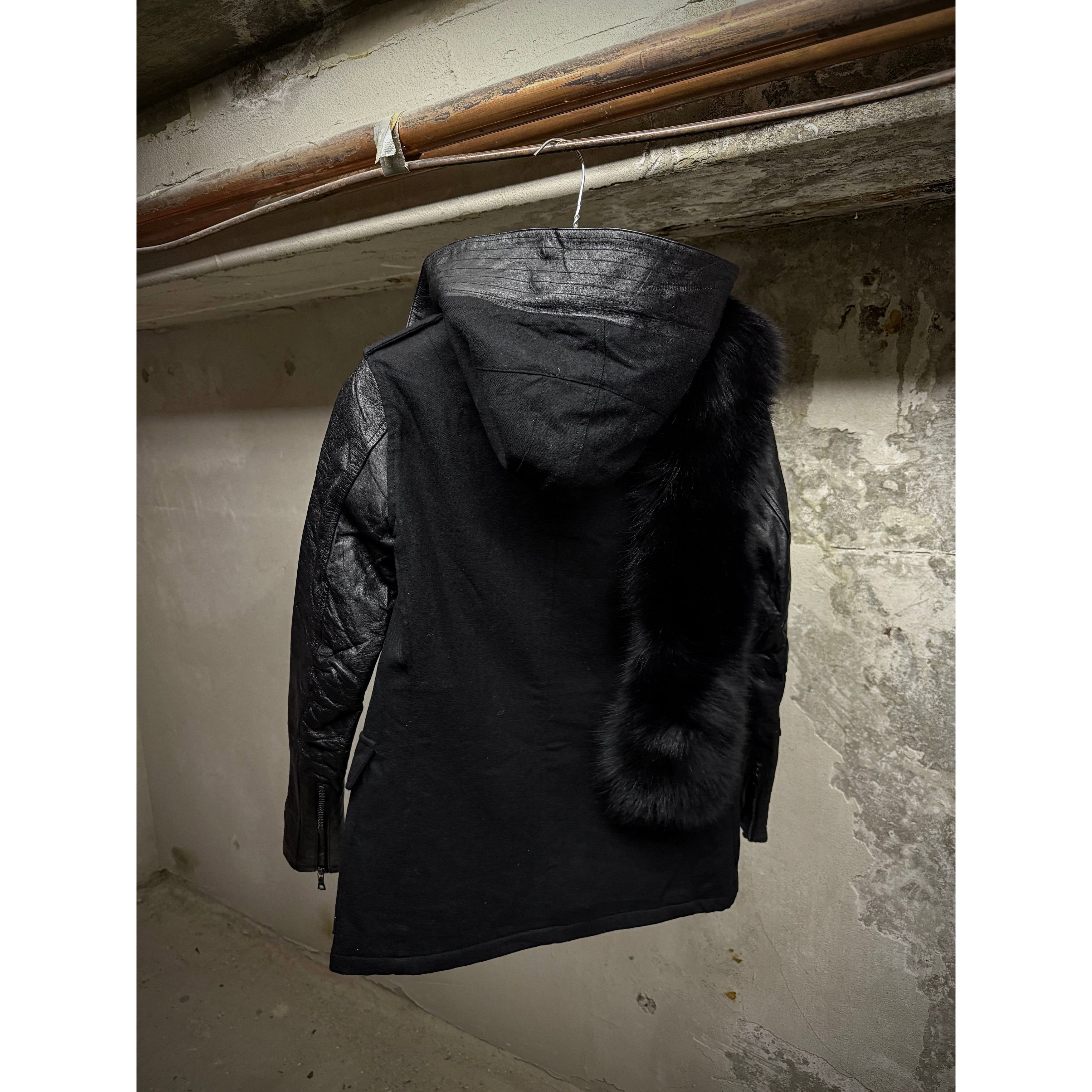 Isamu Katayama Backlash ballet by Katayama BACKLASH Fox Hooded Cow Leather Jacket Size US XXS / EU 40 - 7 Thumbnail