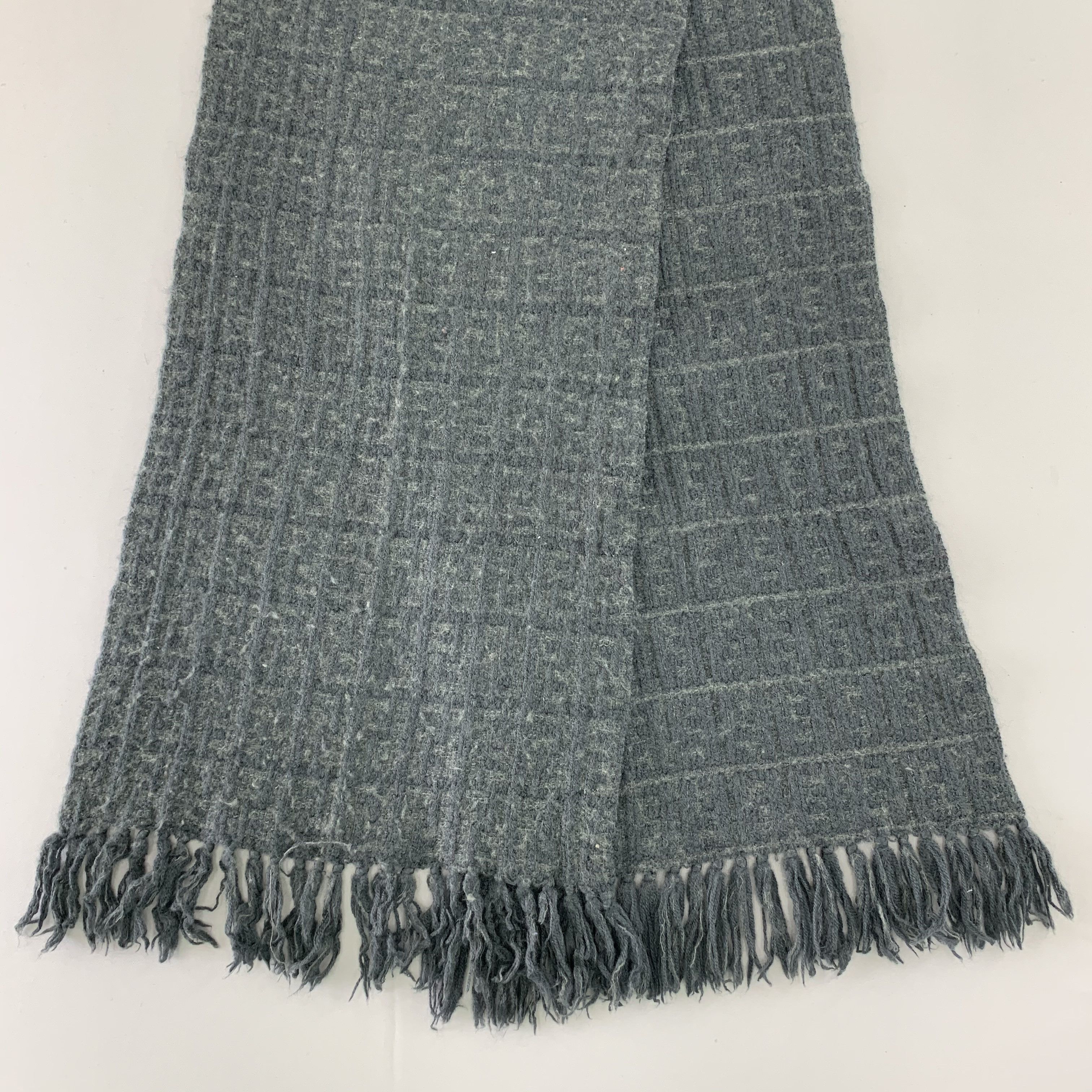 Fendi Fendi Scarf Wool Muffler Neck Wrap BL4297 Size ONE SIZE - 4 Thumbnail
