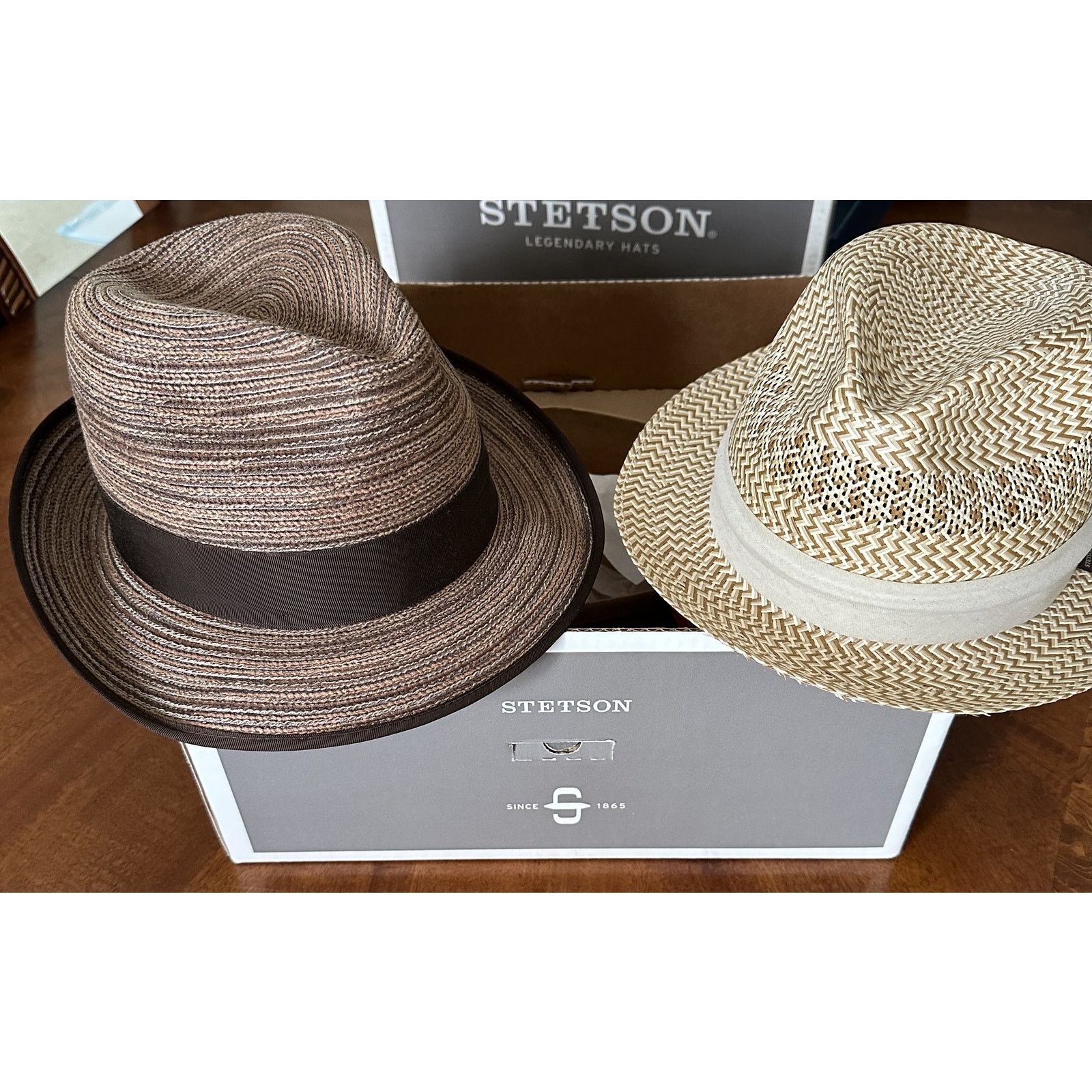 Stetson Stetson Dunbar Fedora & Moor Panama Straw Hat Size 7 3/8 Size ONE SIZE - 1 Thumbnail
