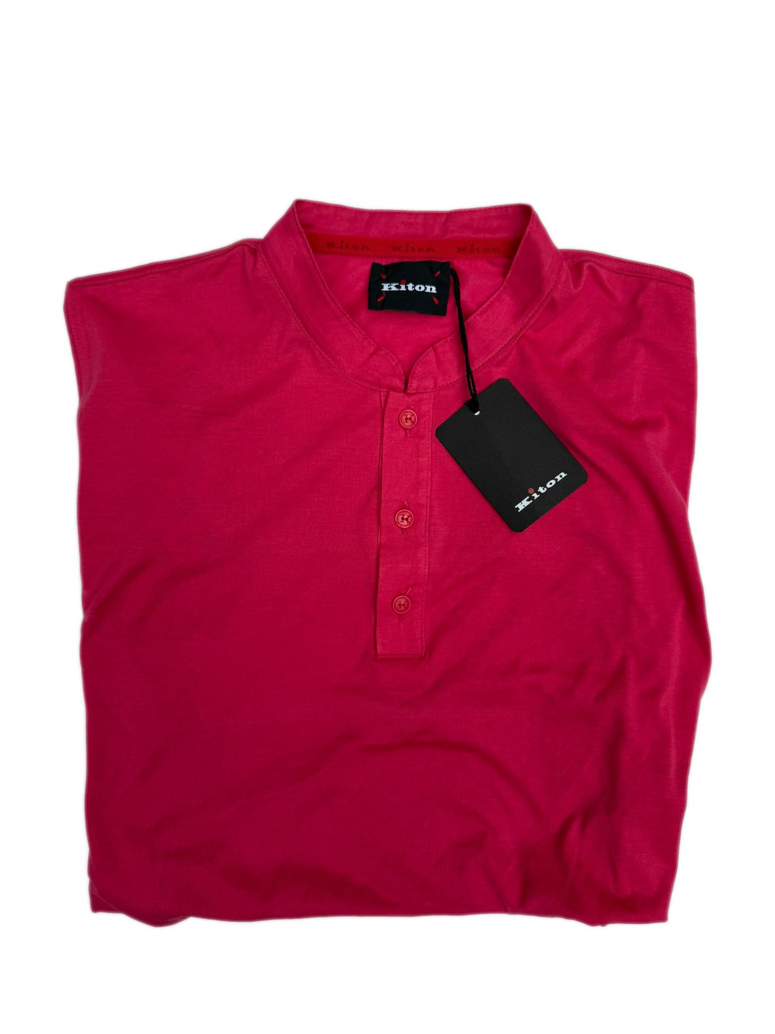 Kiton Kiton Luxury Band Collar Polo Shirt – Made in Italy Size US XL / EU 56 / 4 - 5 Thumbnail