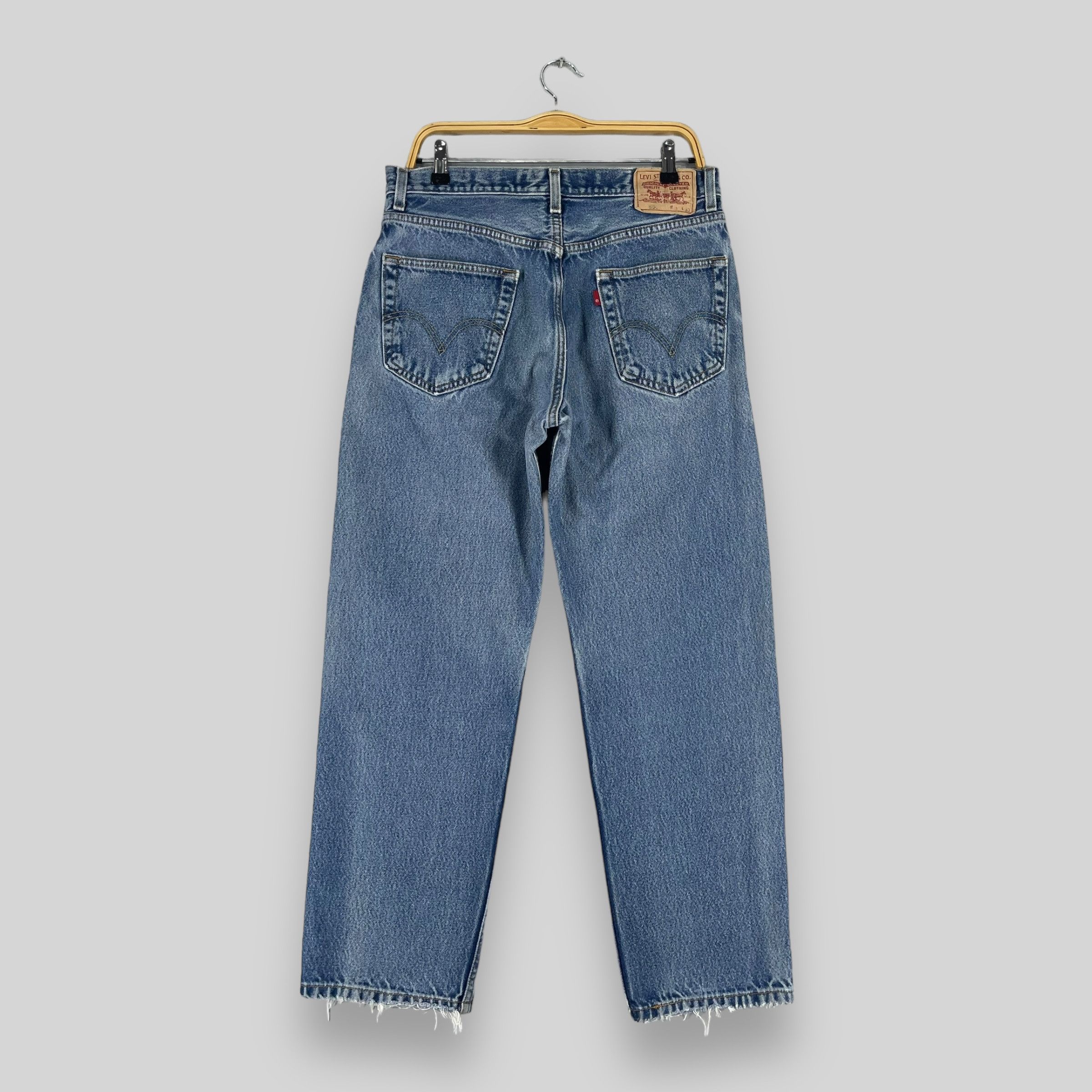 Levi's × Vintage Size 32 Vintage Levis 550 Distressed Medium Washed Jeans Size US 32 / EU 48 - 8 Thumbnail