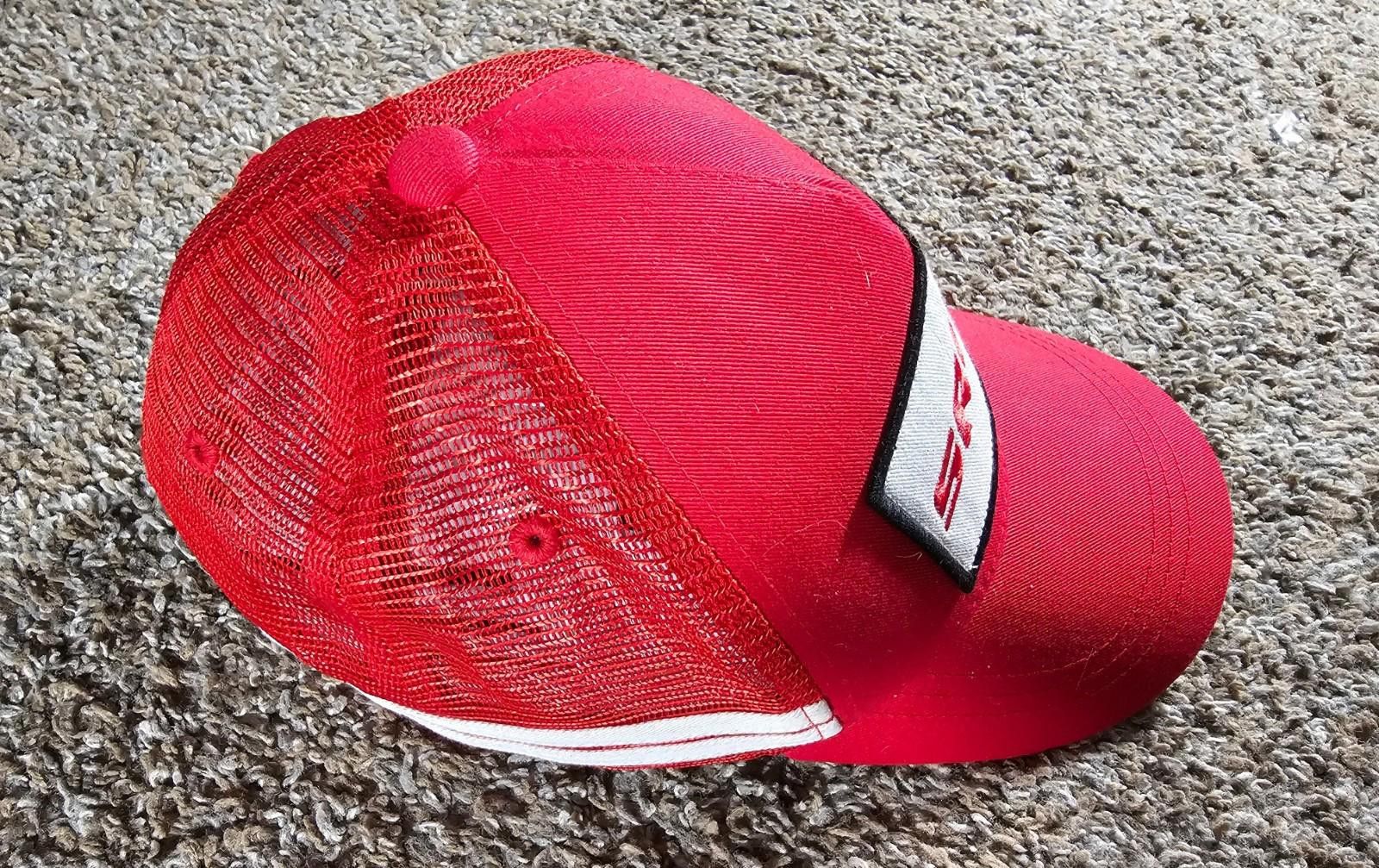 Grand Slam SRAM Trucker Hat Snapback Red White Mesh Cycling Adult Size ONE SIZE - 4 Thumbnail