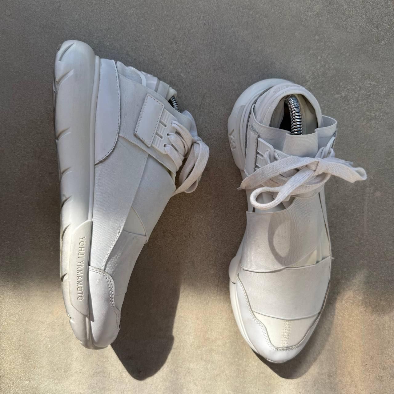 Yohji Yamamoto Y-3 Sneakers High Top Tape White Avantgarde Size US 11 / EU 44 - 1 Thumbnail