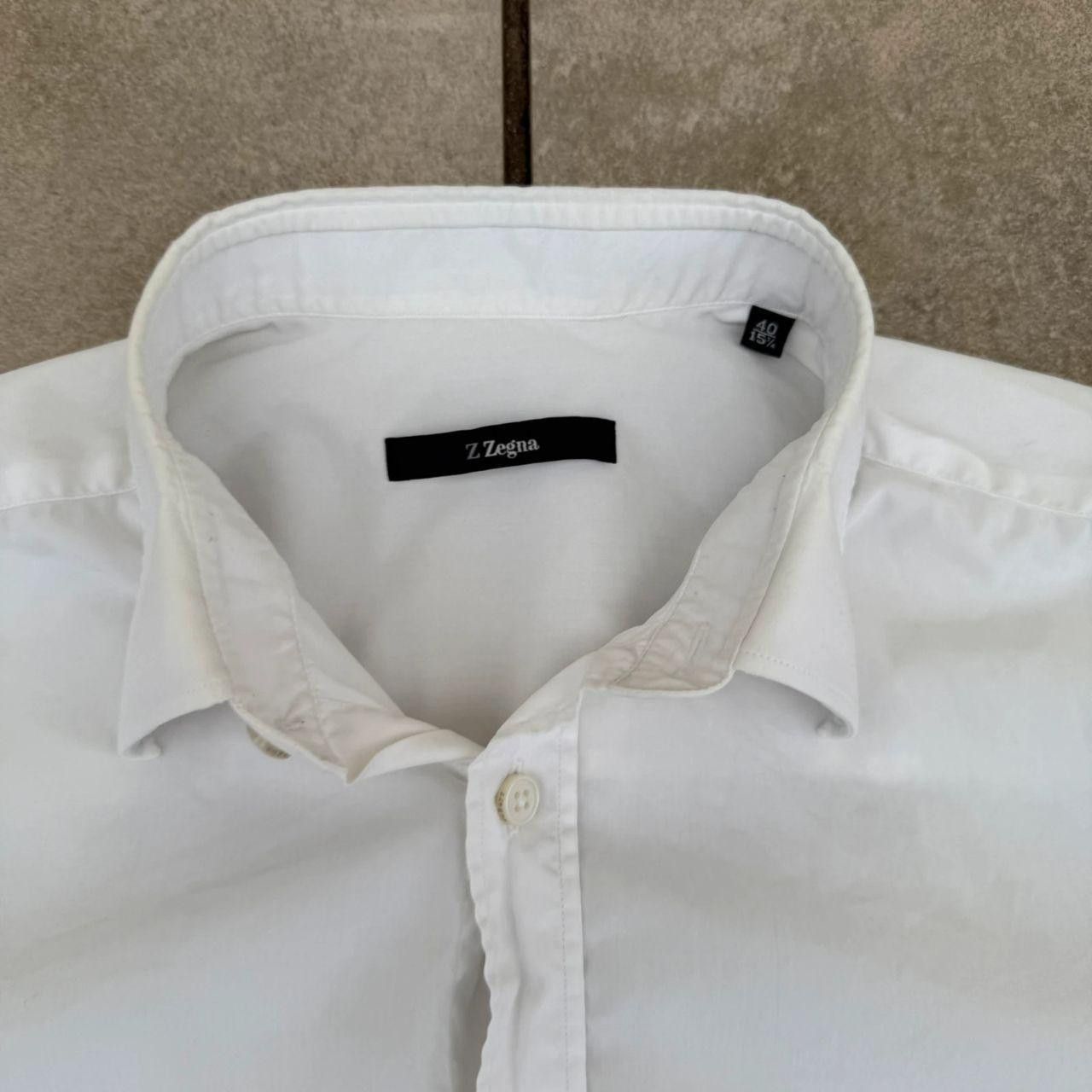 Ermenegildo Zegna Ermenegildo Zegna Shirt White Formal Button Up Size US M / EU 48-50 / 2 - 5 Thumbnail