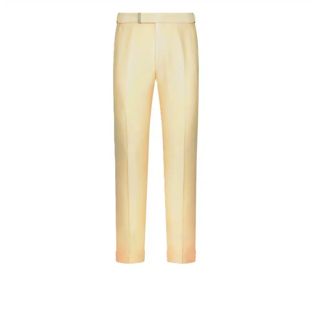 Tom Ford o1loc1c0125 PLAR05 Atticus Trousers in Light Yellow Size US 38 / EU 54 - 1 Thumbnail