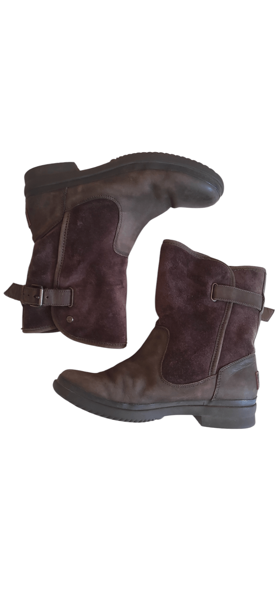 UGG Simmens Suede Leather Waterproof Shearling Boots