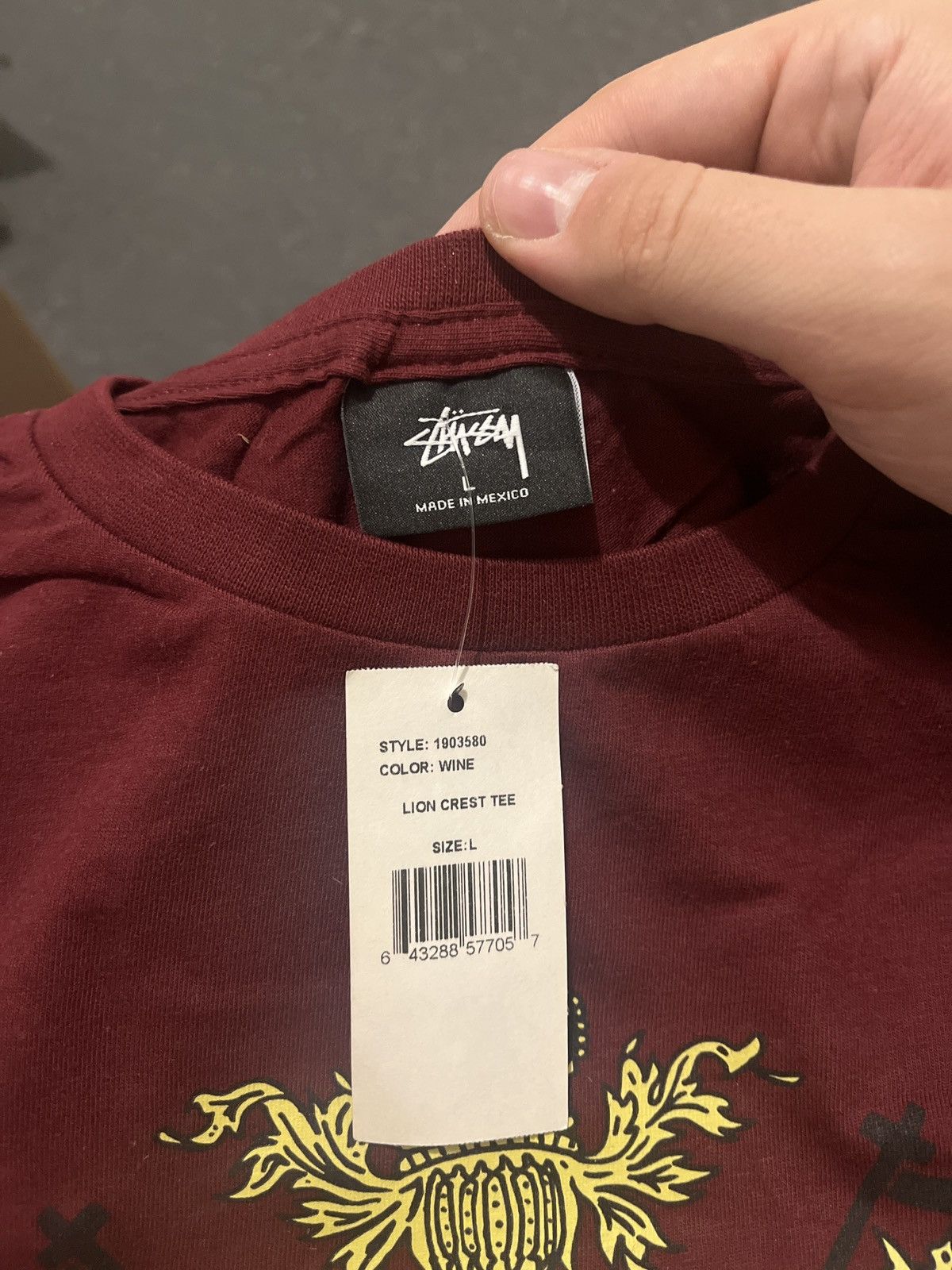 Stussy Stussy Lion Crest Tee Size US L / EU 52-54 / 3 - 2 Thumbnail