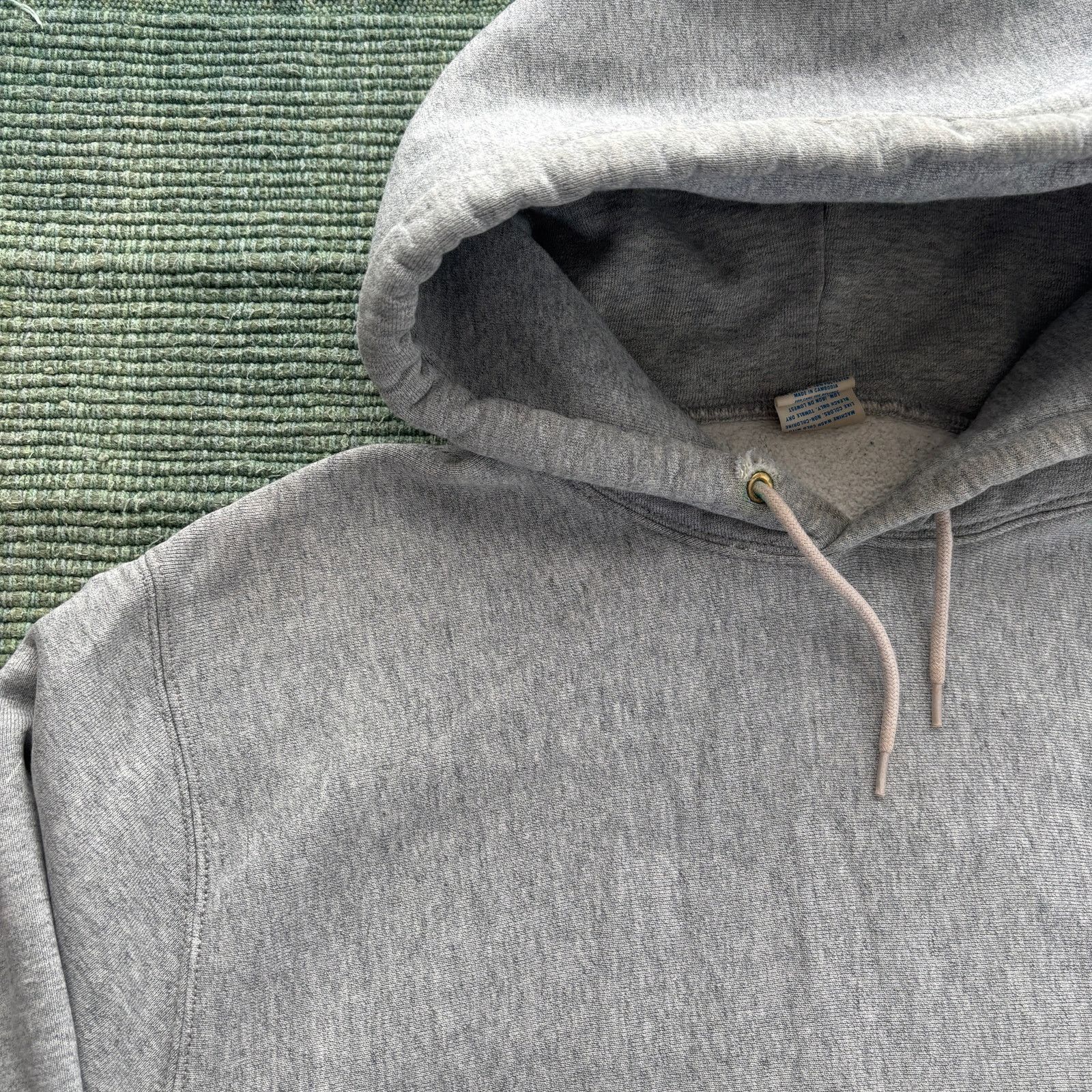 J.Crew × Vintage Gray J Crew Reverse Weave Sweatshirt Hoodie XL Distressed Size US XL / EU 56 / 4 - 3 Thumbnail