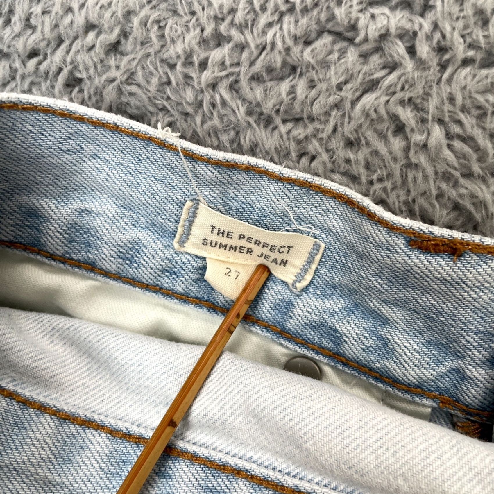 Madewell Madewell Jeans Womens 27 Blue The Perfect Summer Denim Cotton Light Wash City Preppy 5-Pocket Mens Womens Size 27" / US 4 / IT 40 - 4 Thumbnail