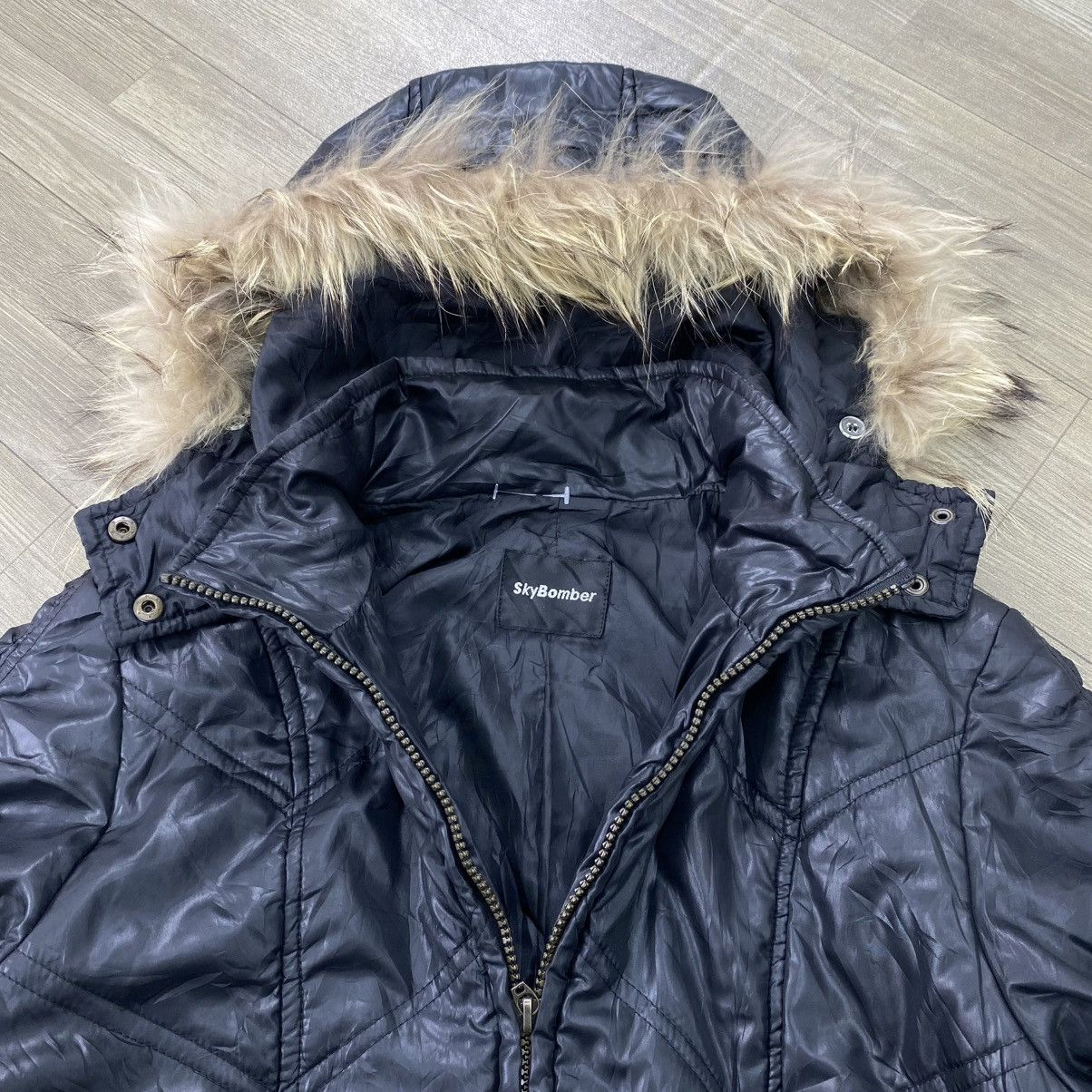 Japanese Brand 2000s Sky Bomber IfSixWasNine Kmrii Goa Lgb Style Fur Jacket Size US S / EU 44-46 / 1 - 6 Thumbnail