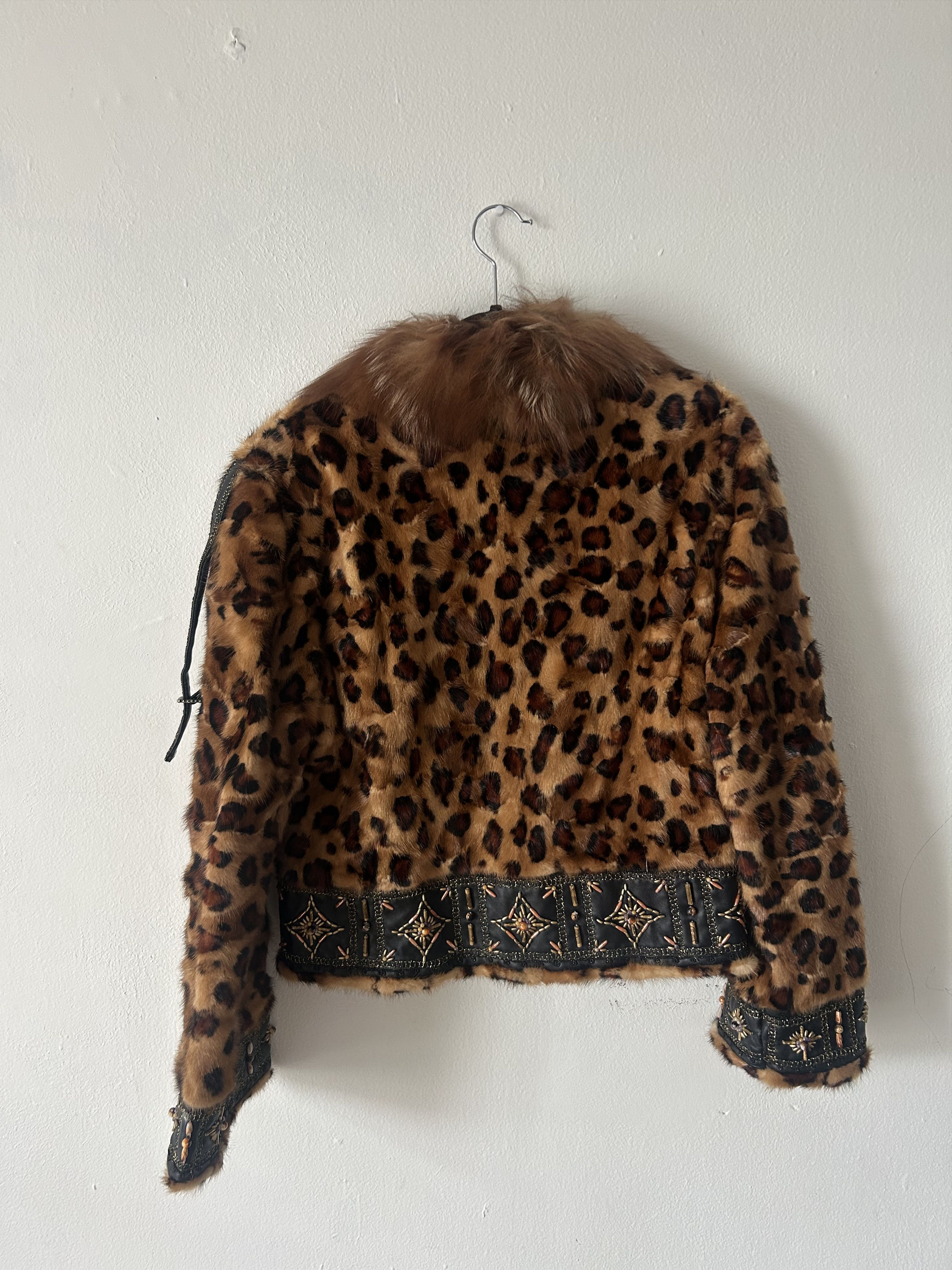 Other LEOPARD PRINT BEADED FUR JACKET Size M / US 6-8 / IT 42-44 - 7 Thumbnail