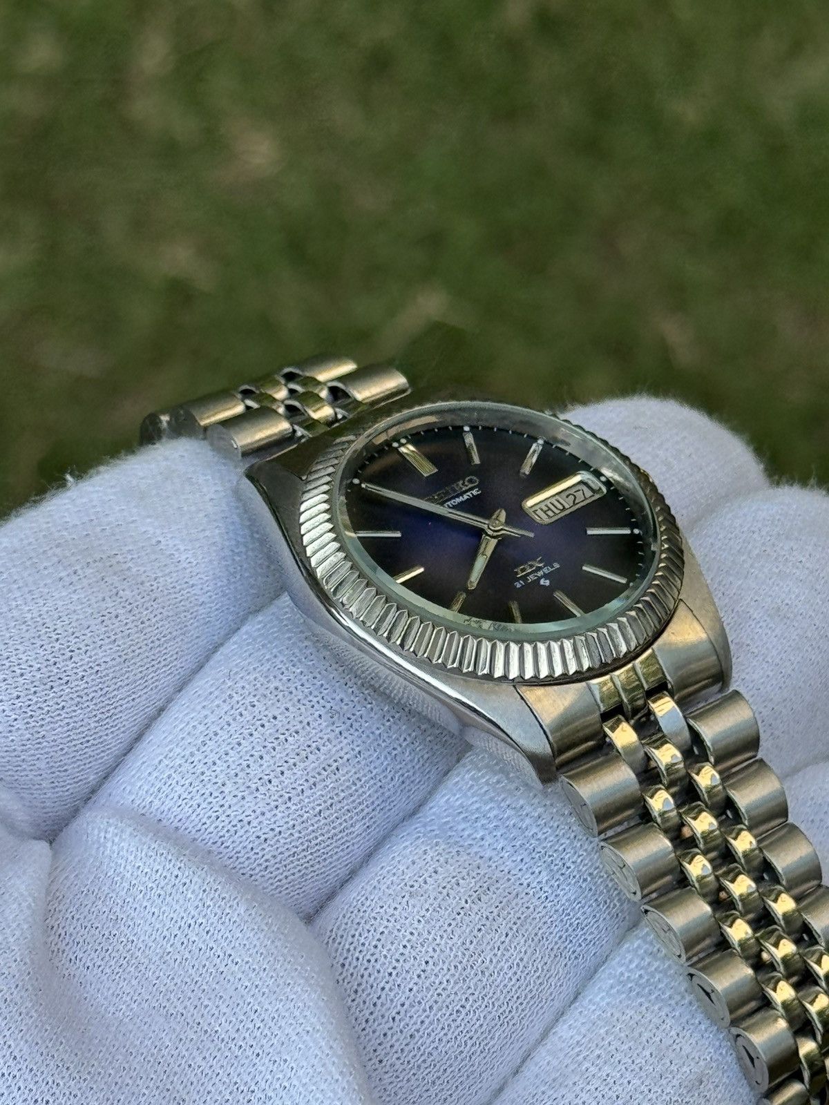Seiko Seiko 5 DX Fluted Bezel Automatic 6309 Japanese mens Watch Size 36 - 11 Thumbnail