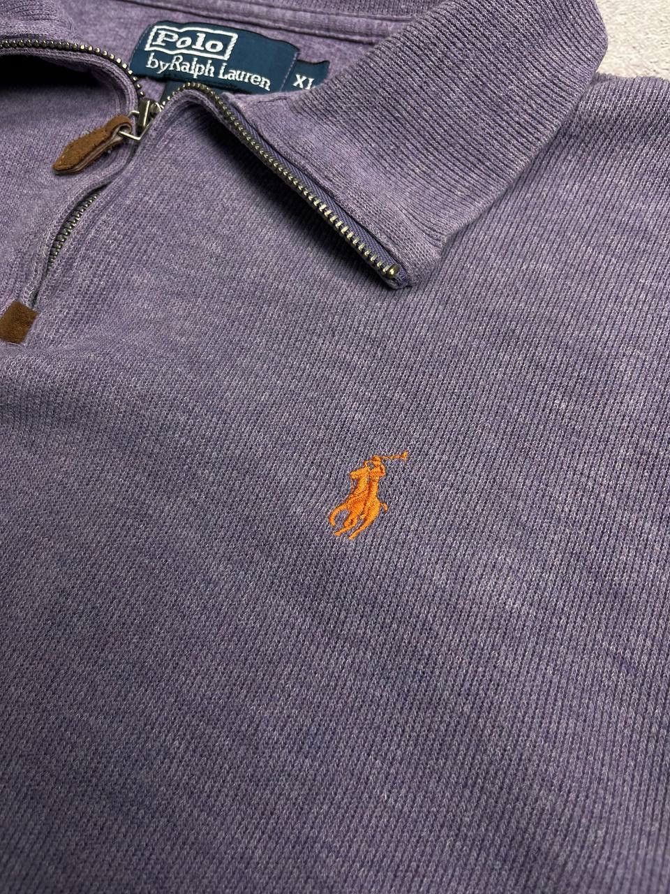 Vintage VINTAGE POLO RALPH LAUREN QUARTER ZIP SWEATER RARE XL Size US XL / EU 56 / 4 - 4 Thumbnail