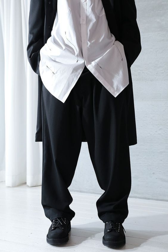 Yohji Yamamoto Yohji Yamamoto Pour Homme W/Gabardine Standard String Pants Size US 32 / EU 48 - 1 Thumbnail