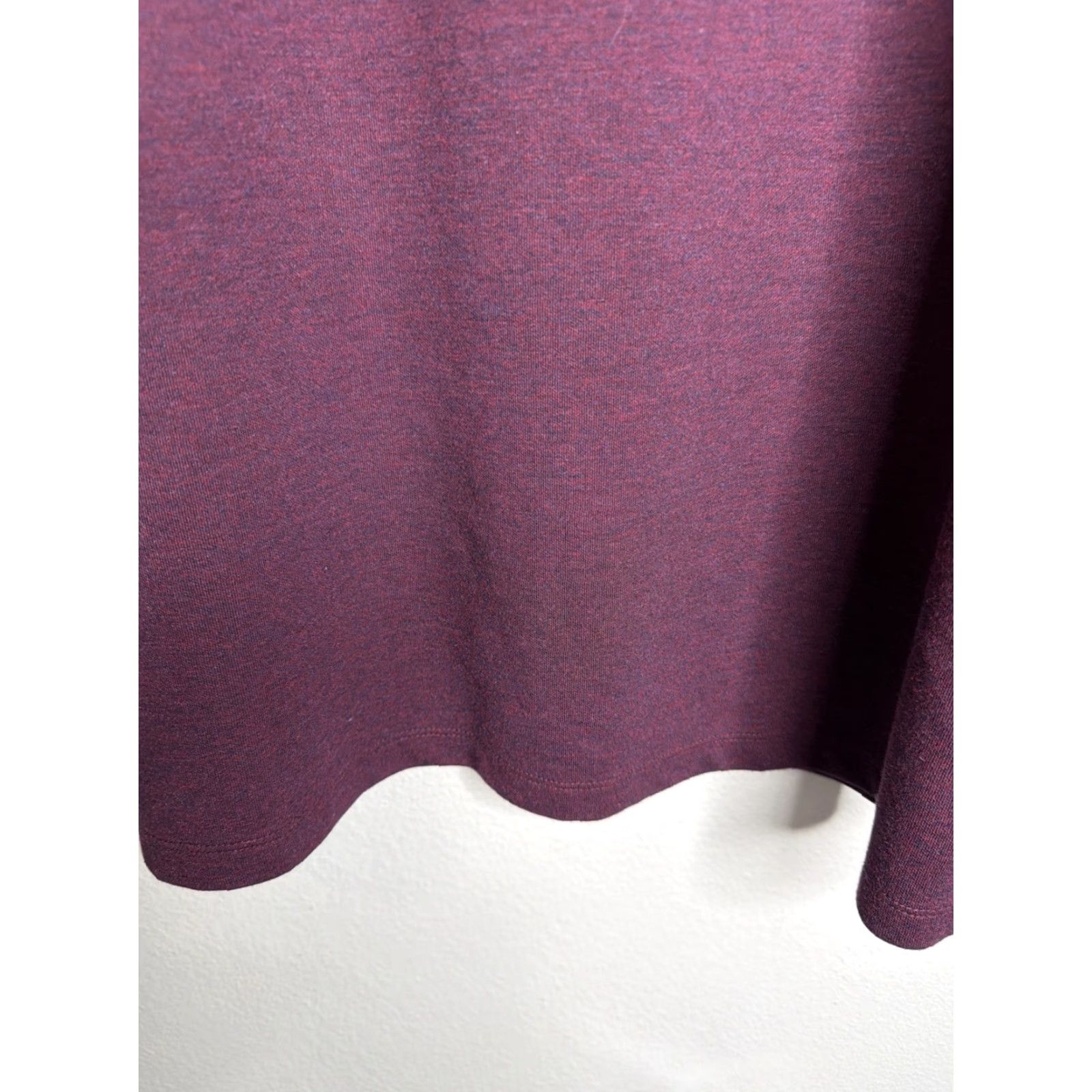 Mizzen+Main Mizzen Main Sweater 1/4 Zip Pullover Long Sleeve Mens Large Burgundy Purple Solid Mock Neck Cotton Blend EUC Size US L / EU 52-54 / 3 - 2 Thumbnail