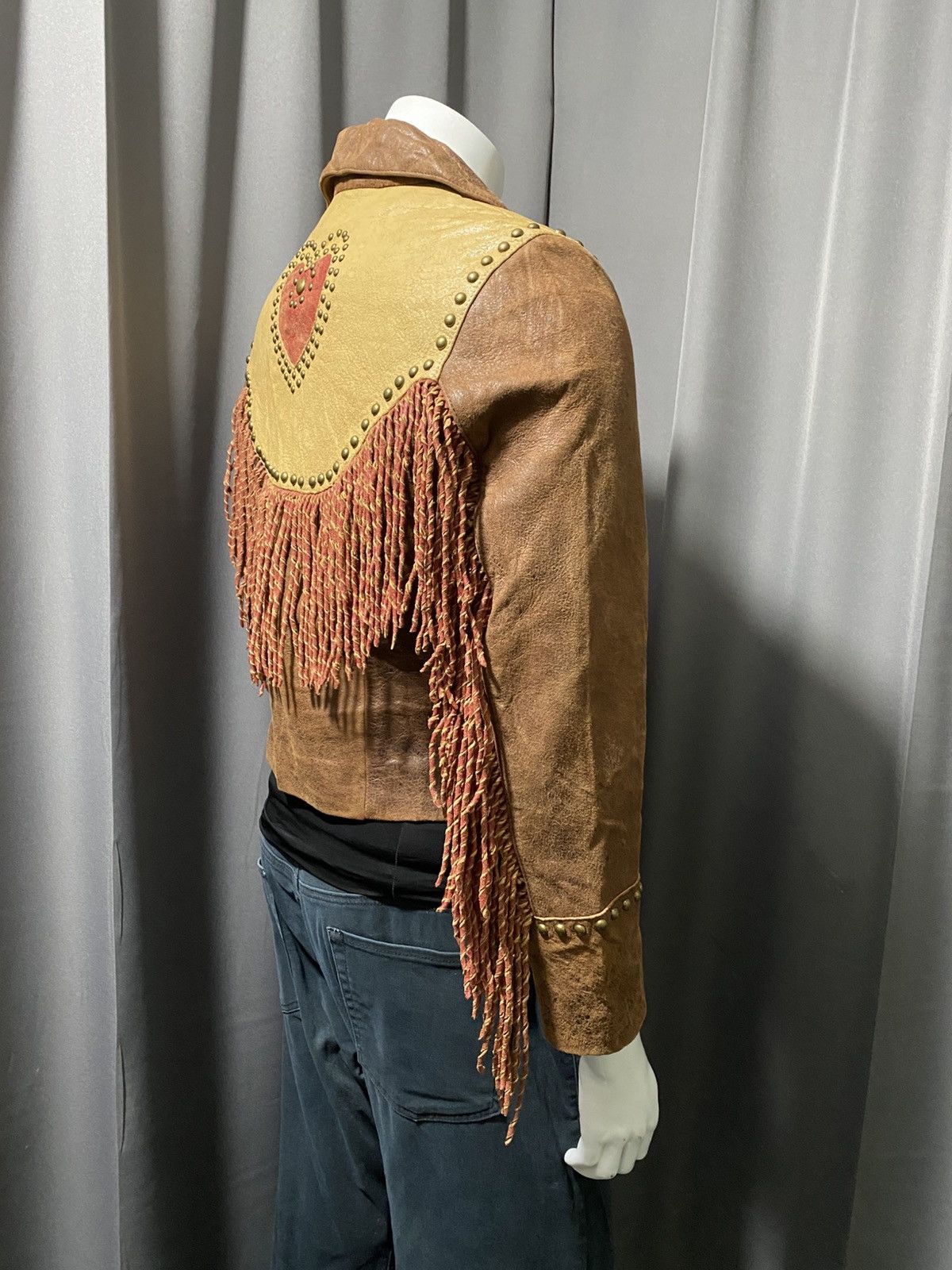 Scully 1980s- Scully- Fringed Cropped Leather Jacket Size US M / EU 48-50 / 2 - 22 Thumbnail