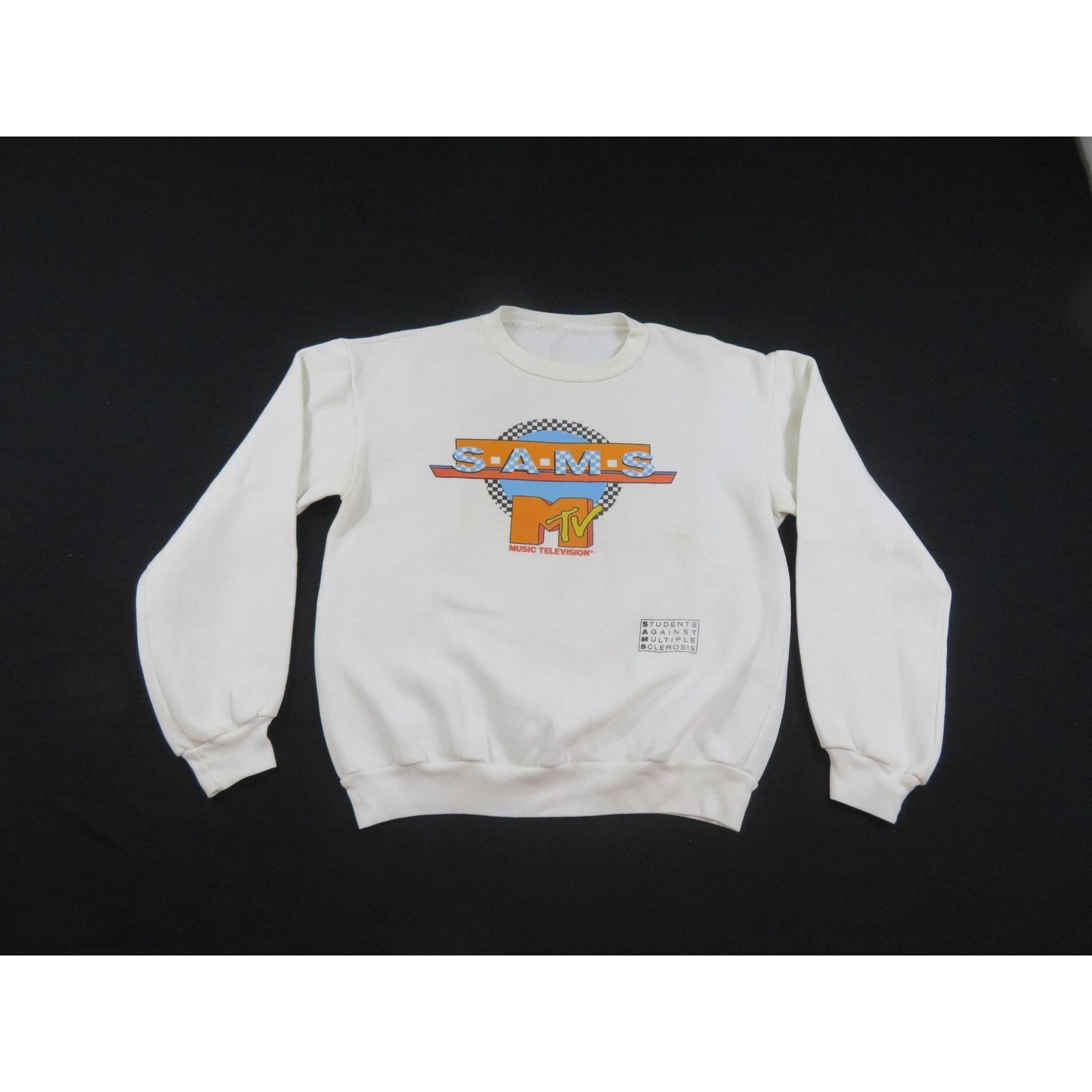 Other MTV Sweatshirt, Sams Ford, White, Double Sided Sz M? 1980s Size US M / EU 48-50 / 2 - 1 Thumbnail
