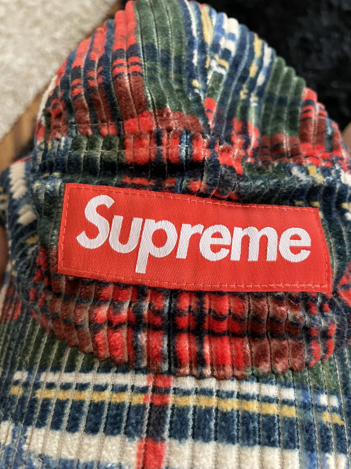 Supreme Supreme Corduroy Camp Cap Plaid Size ONE SIZE - 10 Thumbnail