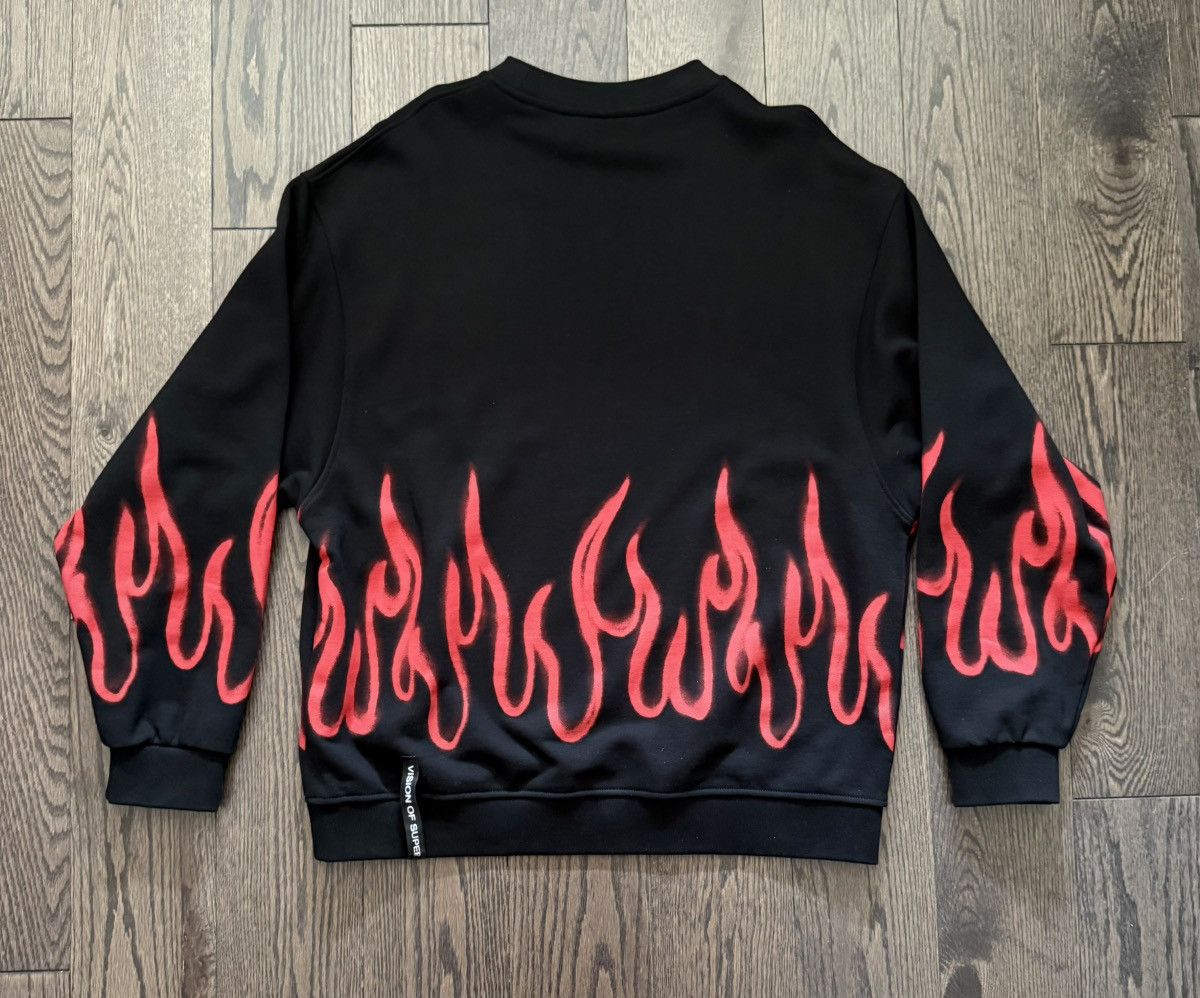 Other Vision of Super black Airbrushed flame crew neck Size US M / EU 48-50 / 2 - 4 Thumbnail