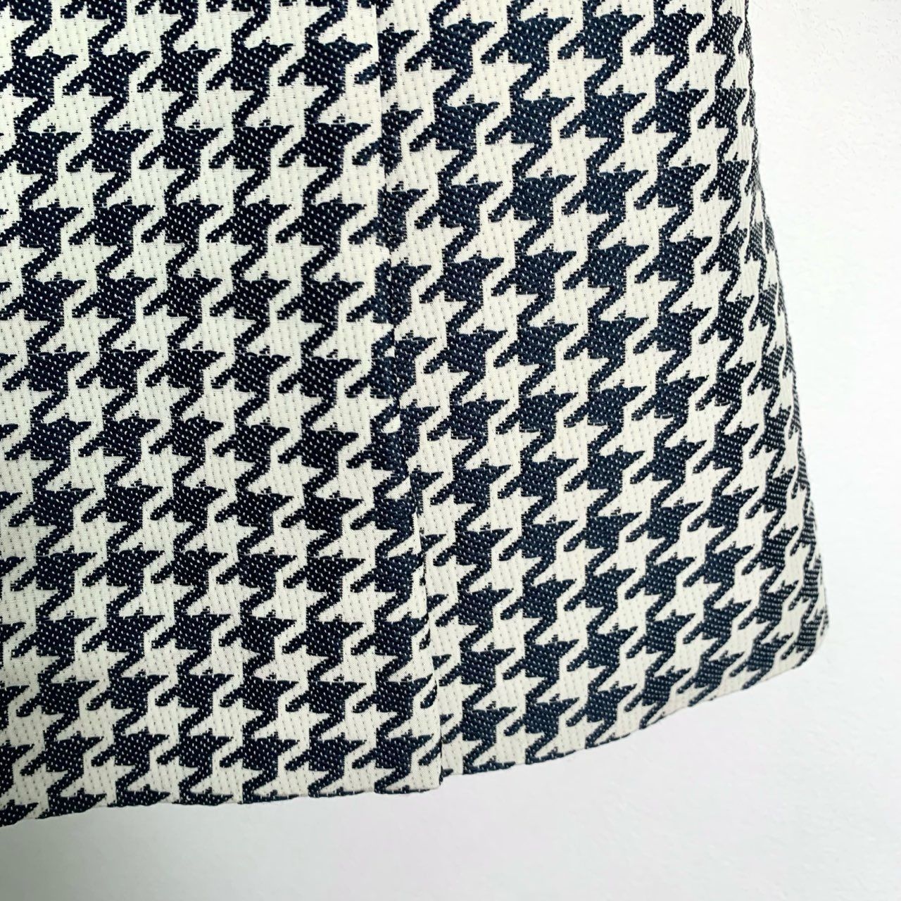 Dior Christian Dior Houndstooth A-Line Skirt With Logo Button Mad Size 42" / US 20 - 6 Thumbnail
