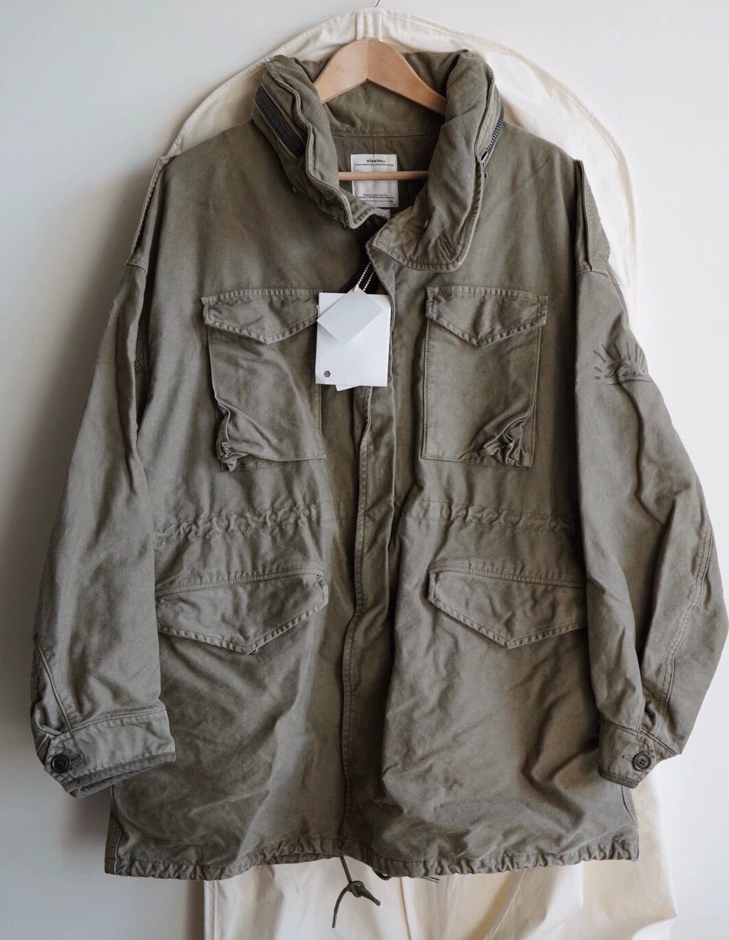Visvim Beige Utility Jacket with Pockets - Size S Size US S / EU 44-46 / 1 - 1 Thumbnail