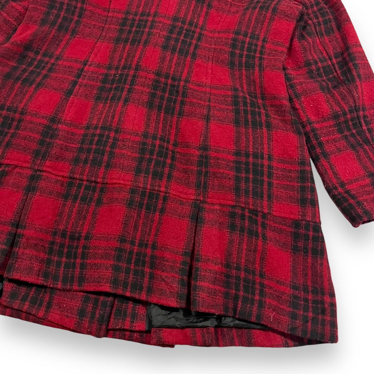 If Six Was Nine × Japanese Brand × Le Grande Bleu (L.G.B.) 🇯🇵 JAPANESE BRAND TARTAN WOOL PEACOAT Size L / US 10 / IT 46 - 14 Thumbnail