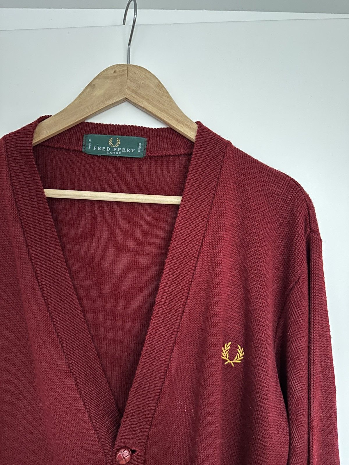 Fred Perry Vintage Fred Perry Cardigan Size US L / EU 52-54 / 3 - 3 Thumbnail