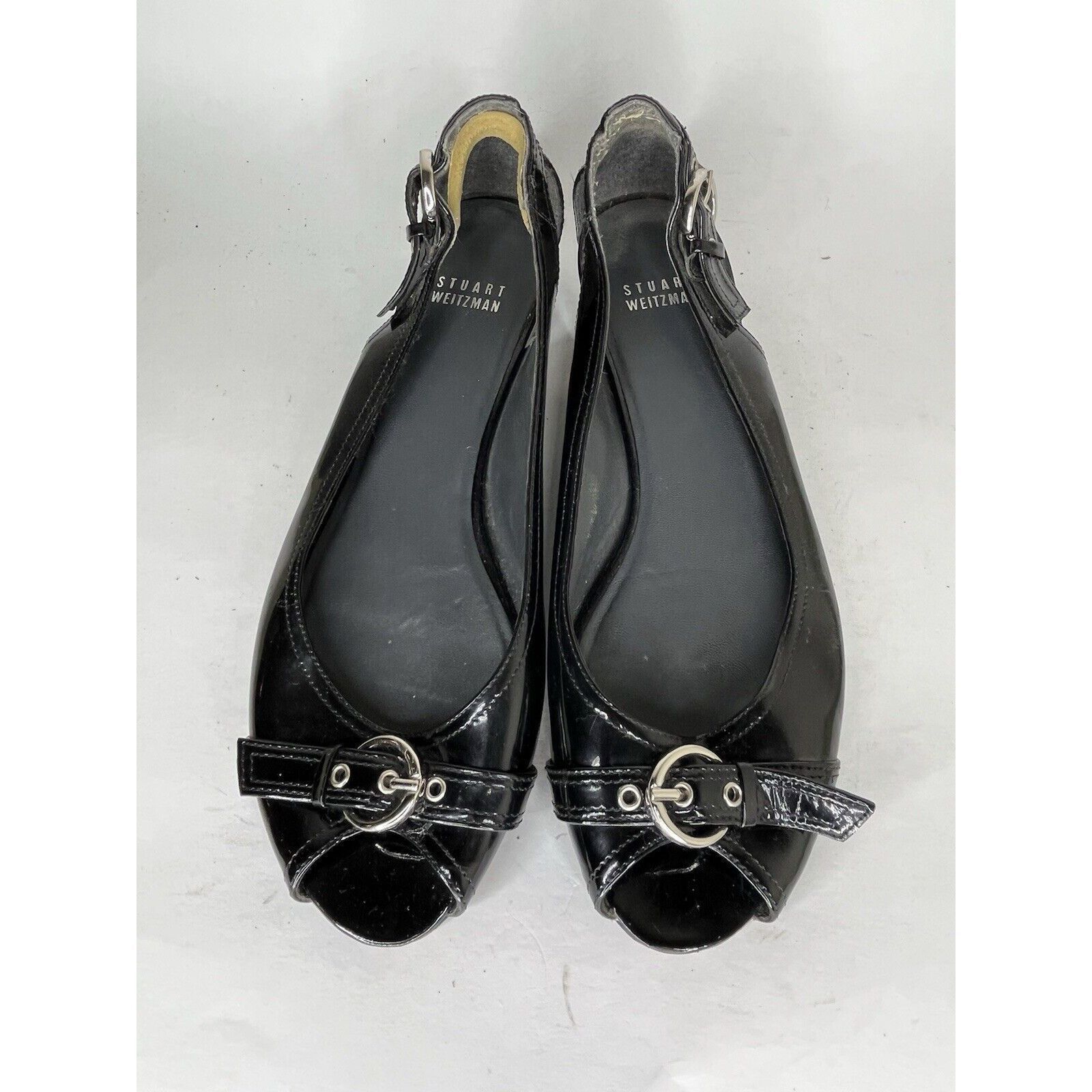 Stuart Weitzman stuart weitzman Shoes Slip Ons Women Size 9M Black Leather Size US 9 / IT 39 - 9 Thumbnail