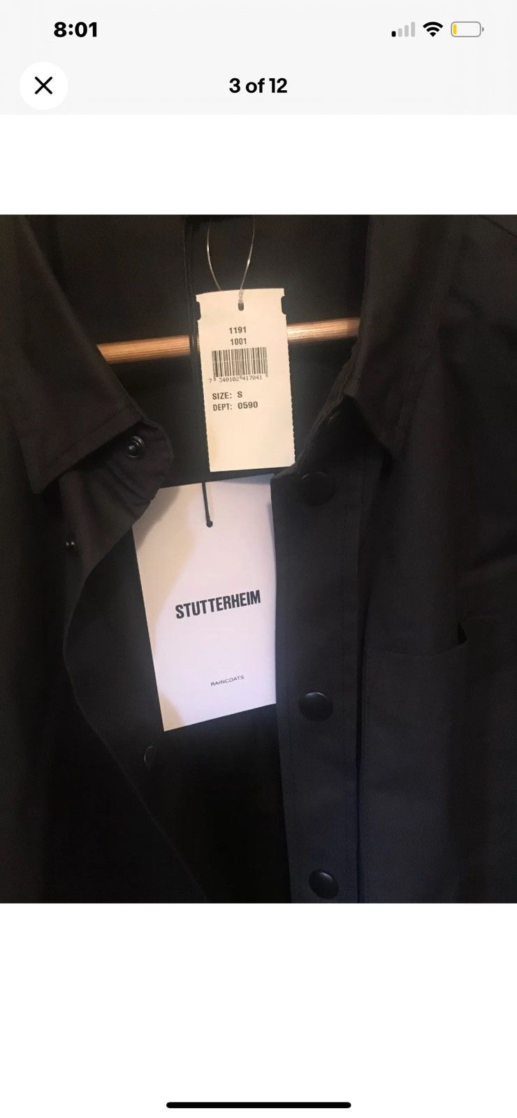 Stutterheim Stutterheim over shirt S new black Size US S / EU 44-46 / 1 - 7 Thumbnail
