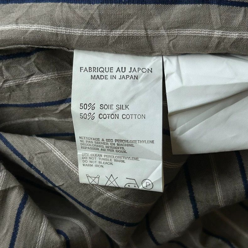 Yohji Yamamoto Yohji Yamamoto 01 SS silk striped shirt 2504-Nextarrow Size US L / EU 52-54 / 3 - 7 Thumbnail