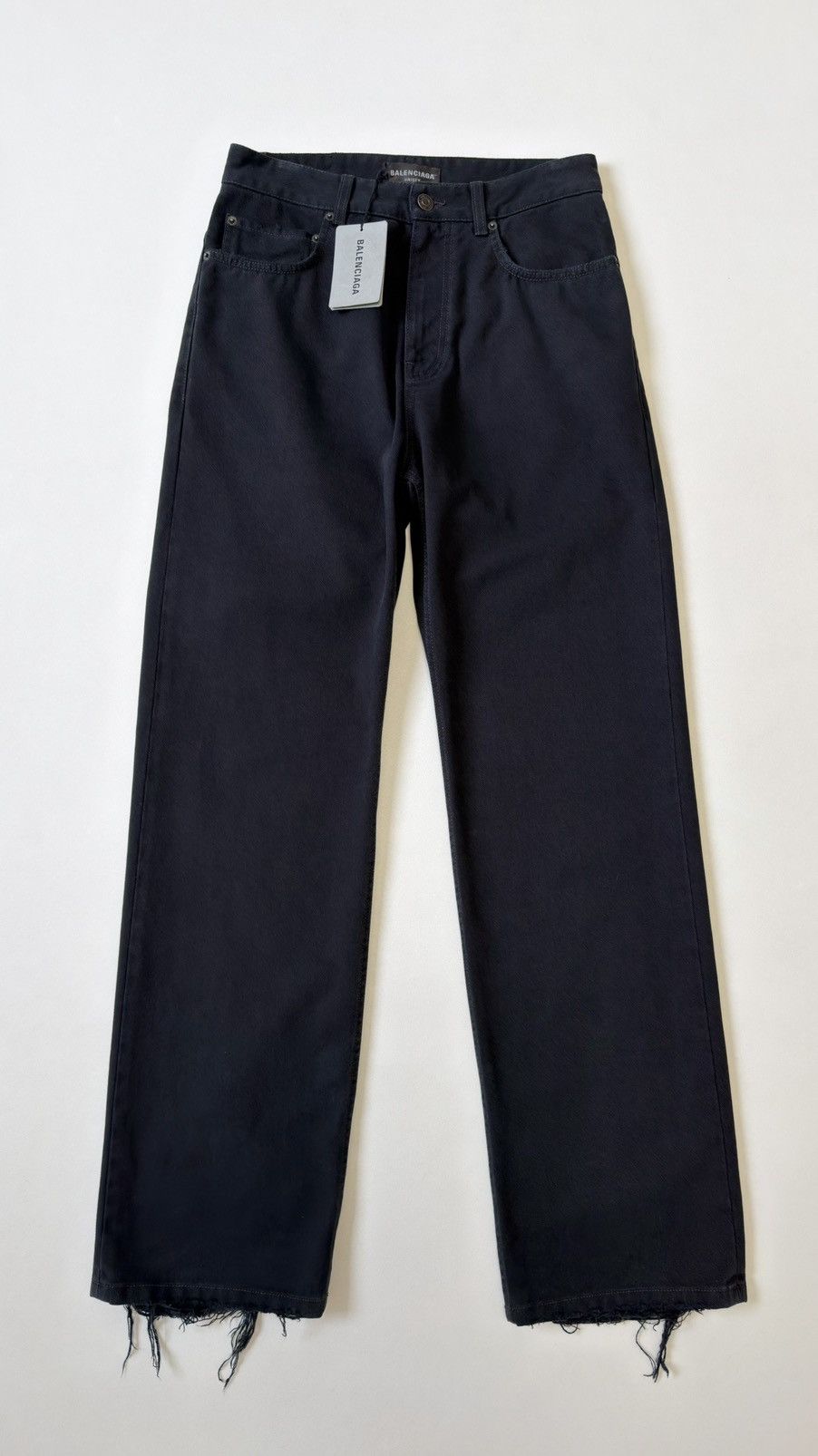 Balenciaga ‘Heel Bite’ Soft Black Left Hand Denim Jeans Size US 30 / EU 46 - 2 Thumbnail