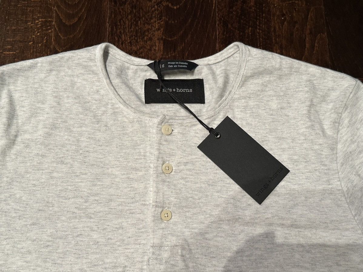 Wings + Horns Wings + Horns Pima Jersey Henley Size US L / EU 52-54 / 3 - 2 Thumbnail