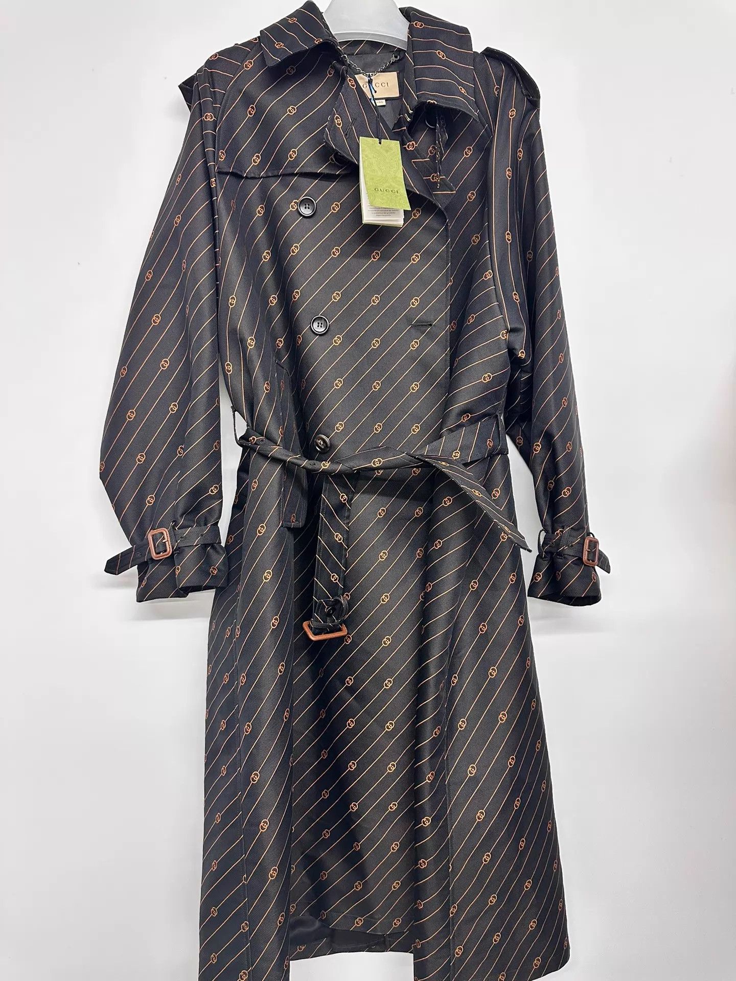 Gucci Gucci All Over Trench Coat 48 (Bust132,Length121) Size US M / EU 48-50 / 2 - 1 Thumbnail