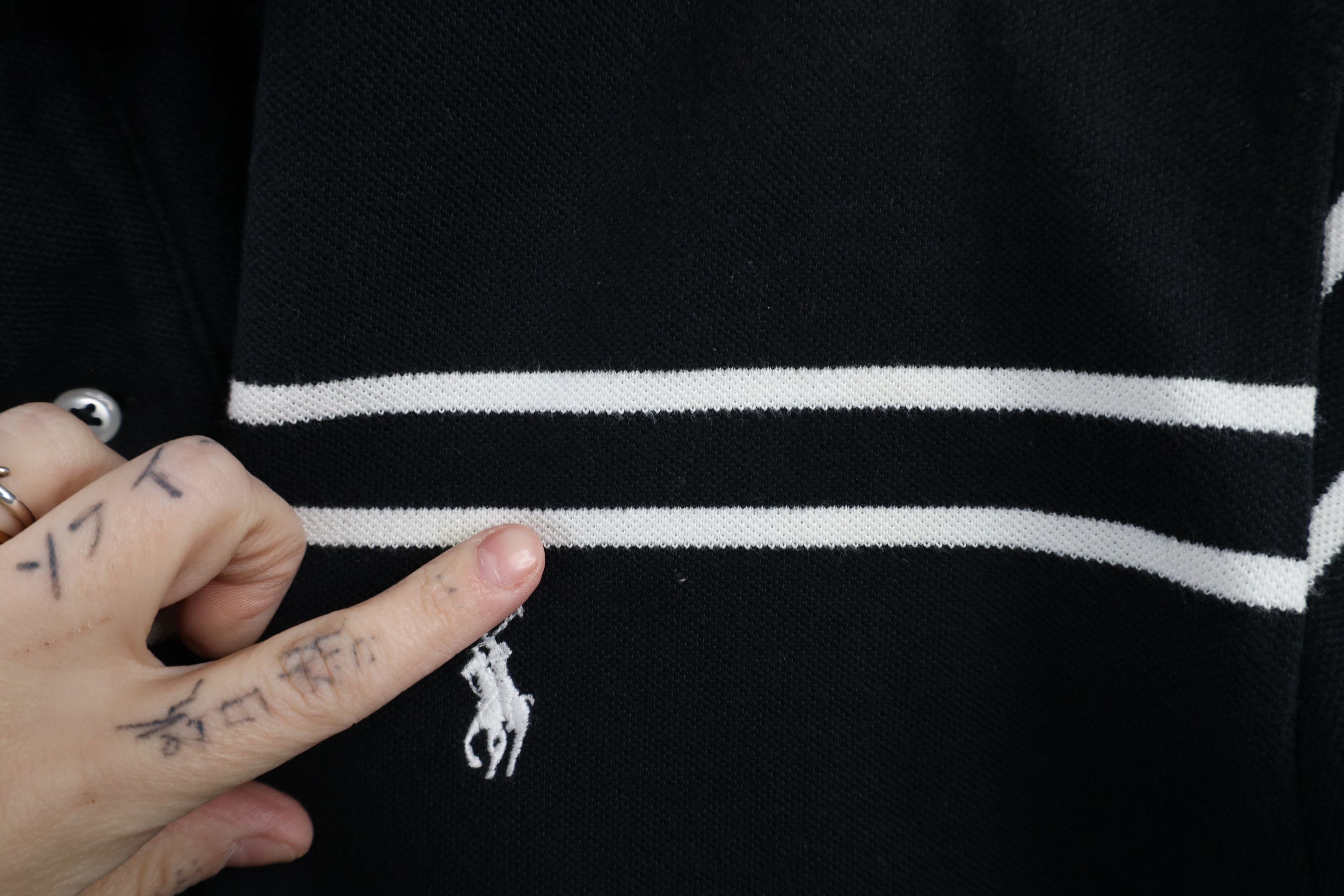 Ralph Lauren × Vintage Vintage 90s Ralph Lauren Short Sleeve Polo Shirt Black Size US XL / EU 56 / 4 - 5 Thumbnail