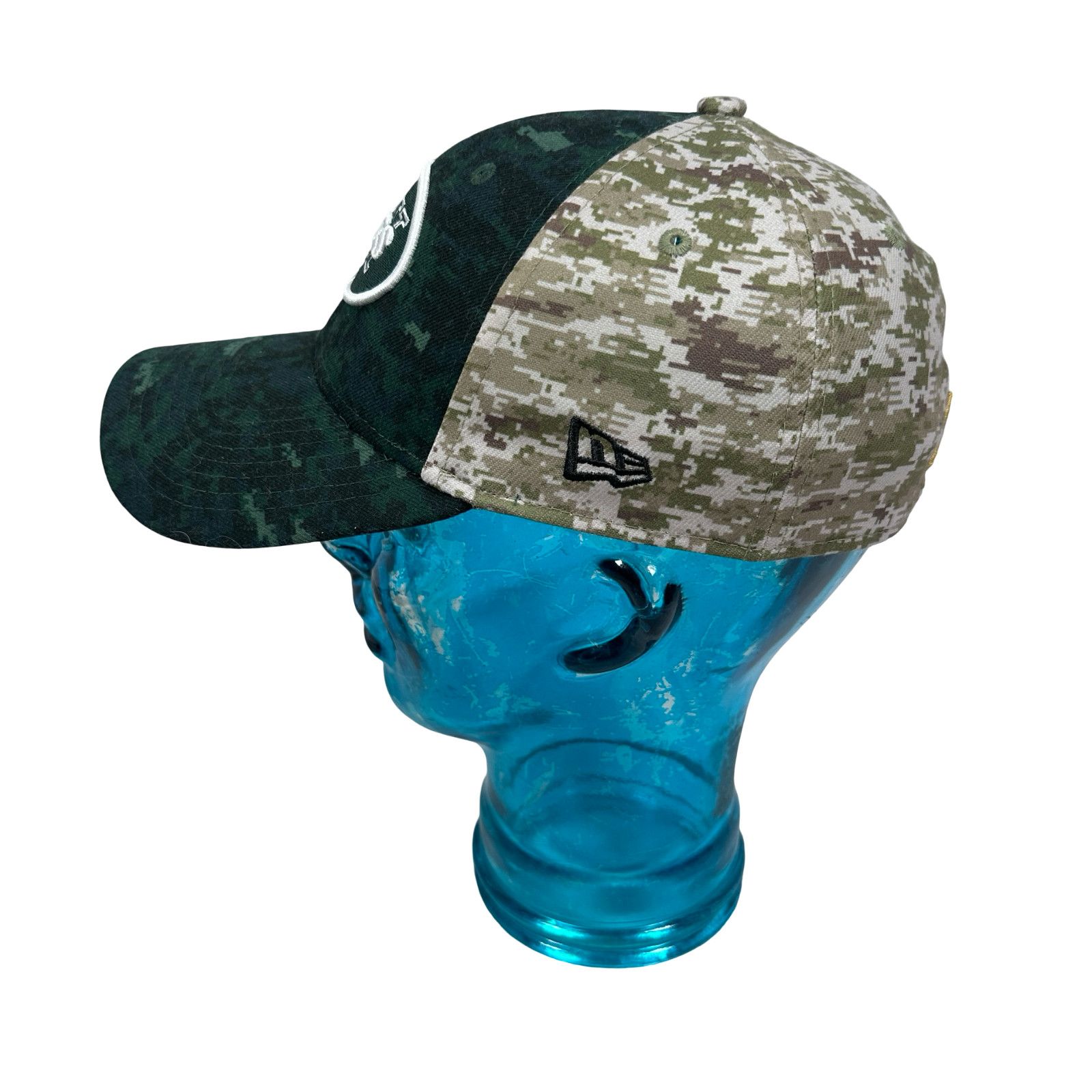 New Era New Era 39THIRTY NY Jets Flexfit Fitted Hat S/XS Green Camo Size ONE SIZE - 5 Thumbnail