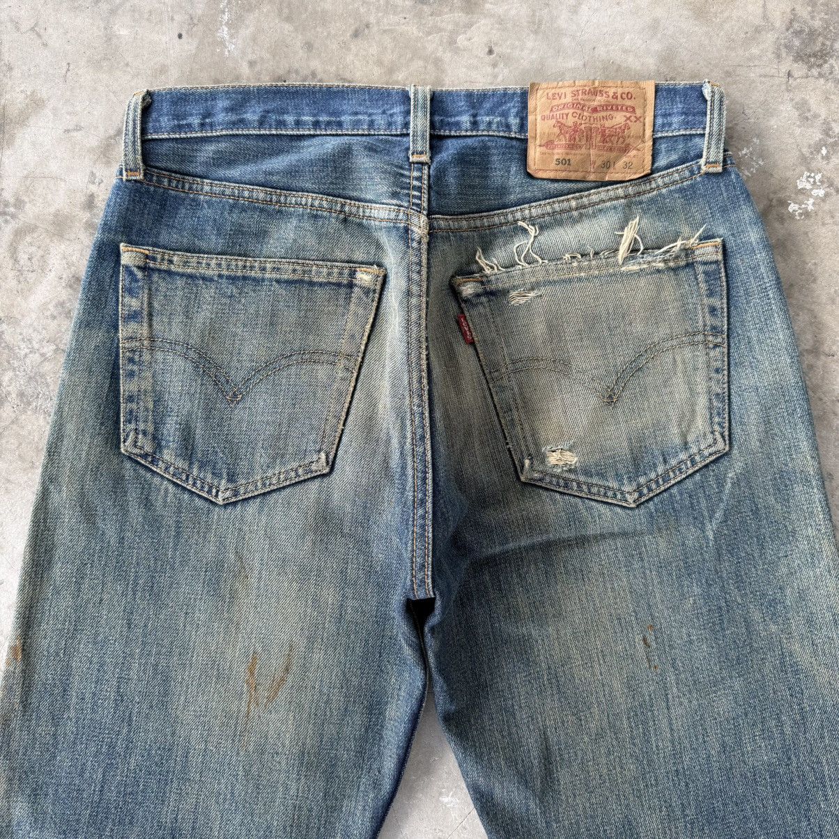 Levi's Vintage Clothing W30 Vintage Levi's 501 Rusty Button Fly Denim Jean Size US 30 / EU 46 - 12 Thumbnail