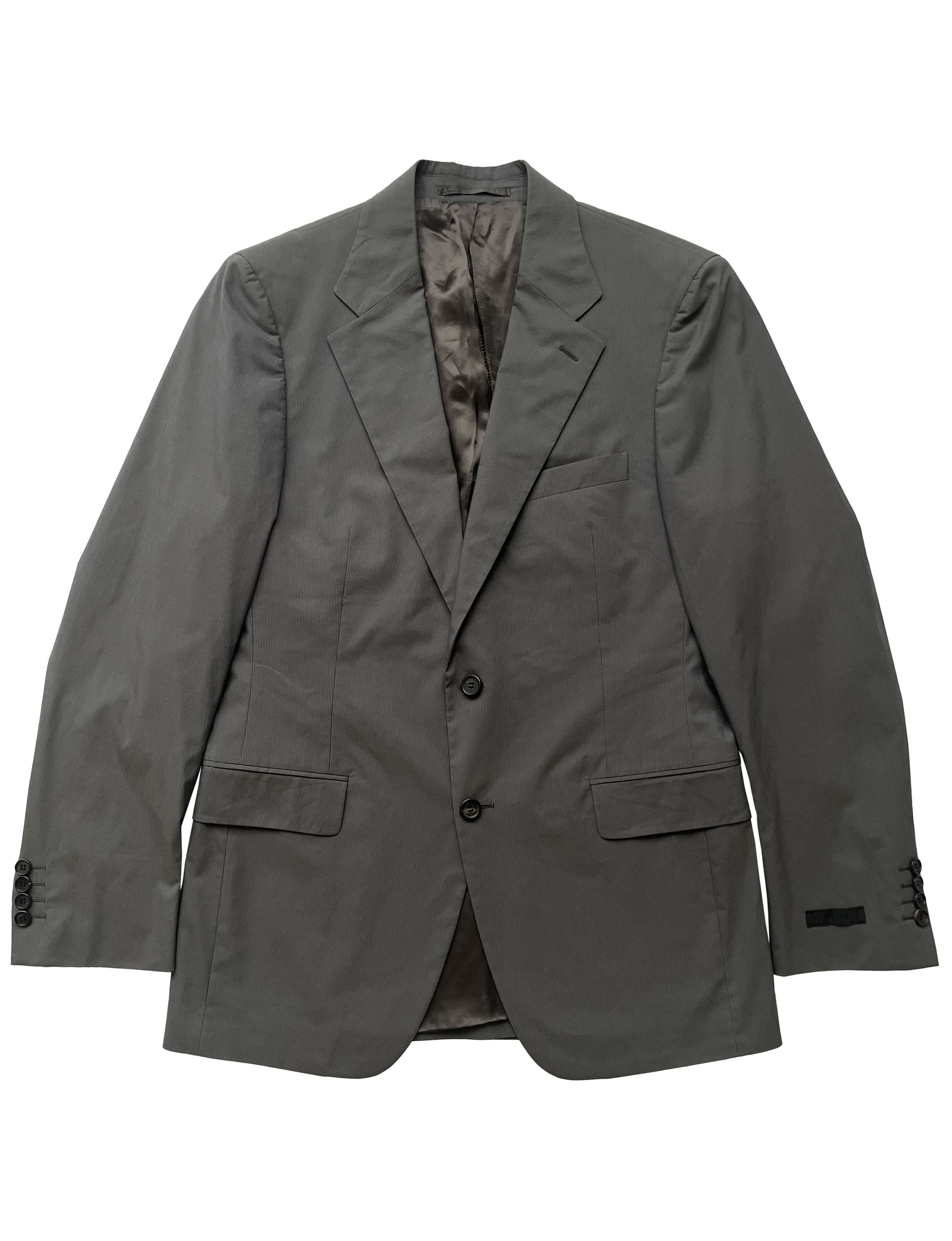 Prada ⚡️QUICK SALE⚡️Prada Brown/Grey Pin Striped Blazer Jacket Size US M / EU 48-50 / 2 - 1 Thumbnail