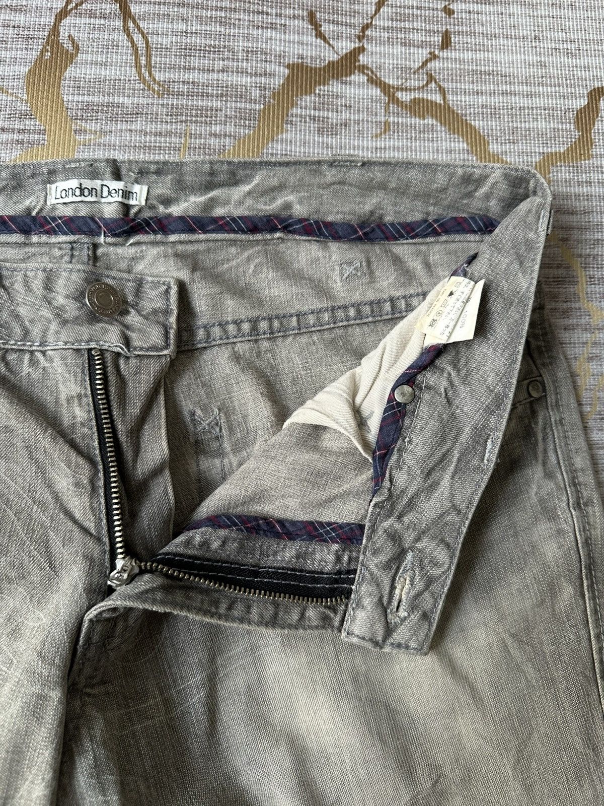 Japanese Brand FLARE London Denim Distressed Denim Size US 34 / EU 50 - 20 Thumbnail
