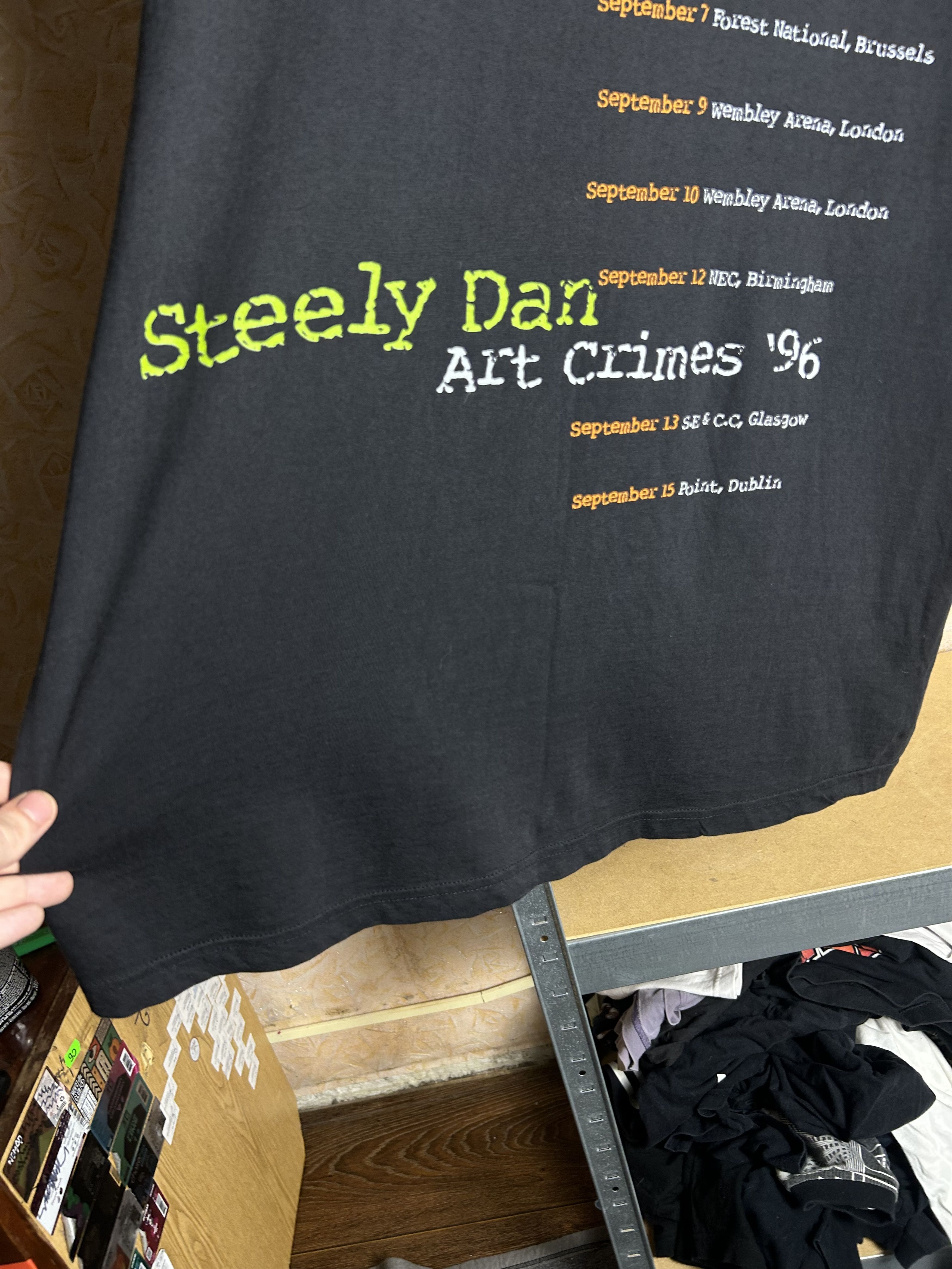 Band Tees Vintage 1996 Steely Dan Art Crimes Rock Band Tour T-shirt Size US L / EU 52-54 / 3 - 12 Thumbnail